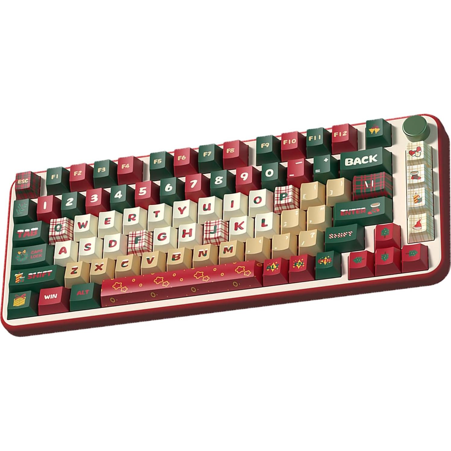 Conjunto de Teclas Personalizadas LUSKINNO Tema Navidad 138 PBT