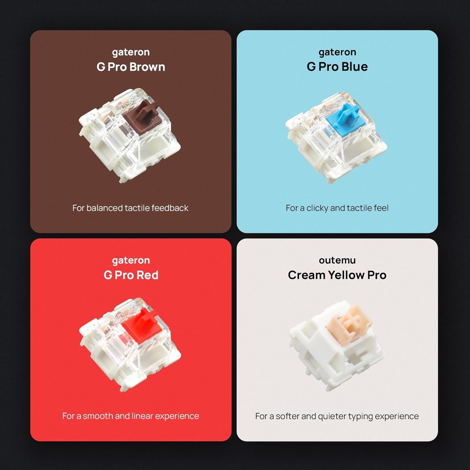 MD750 Delight BT RGB Devil Green TKL Ergonomic Mechanical Keyboard, LED Screen & Knob, 75% Layout, 2.4G/ BT5.0/ USB Type-C, Mac/Windows OS Compatible (Gateron G Brown)