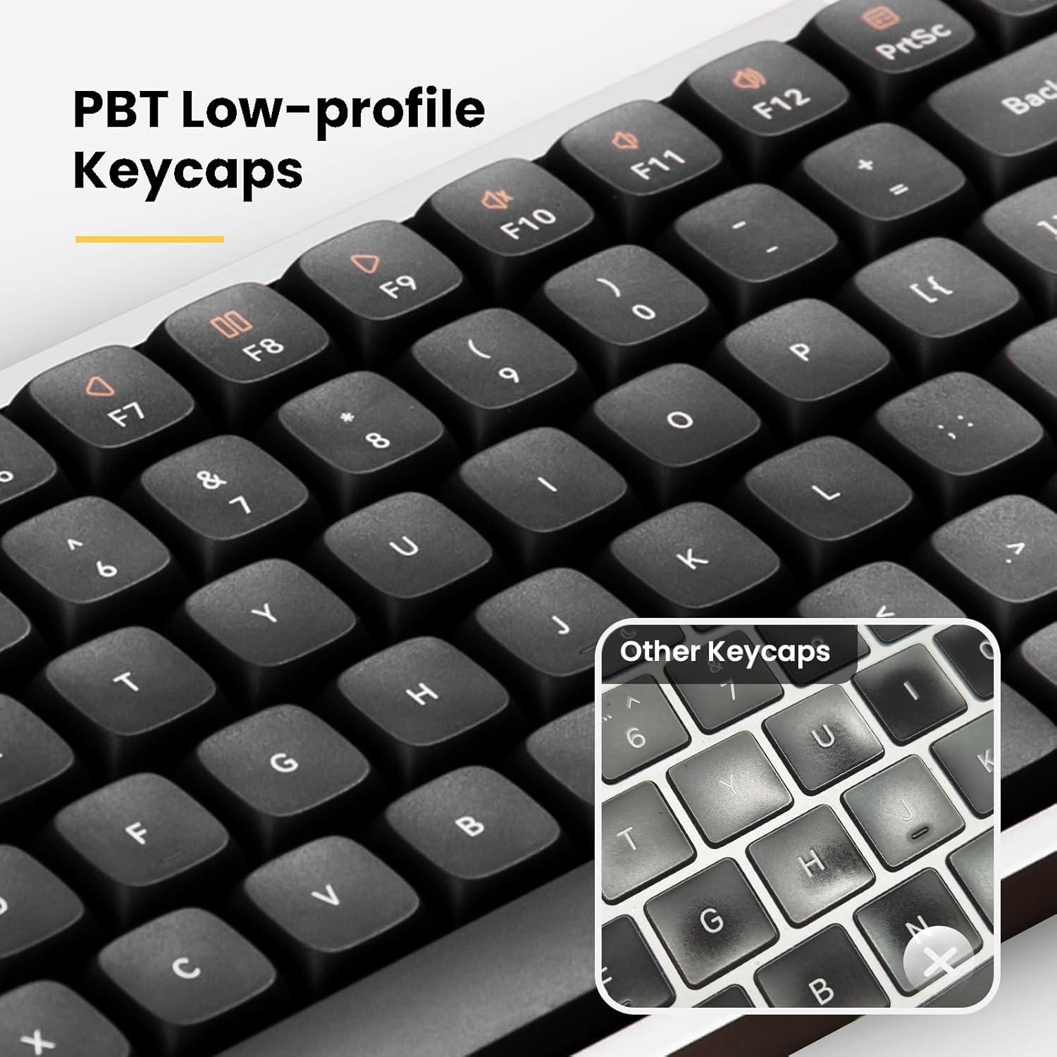 Teclado Mecánico Inalámbrico Lofree Flow84 Negro POM