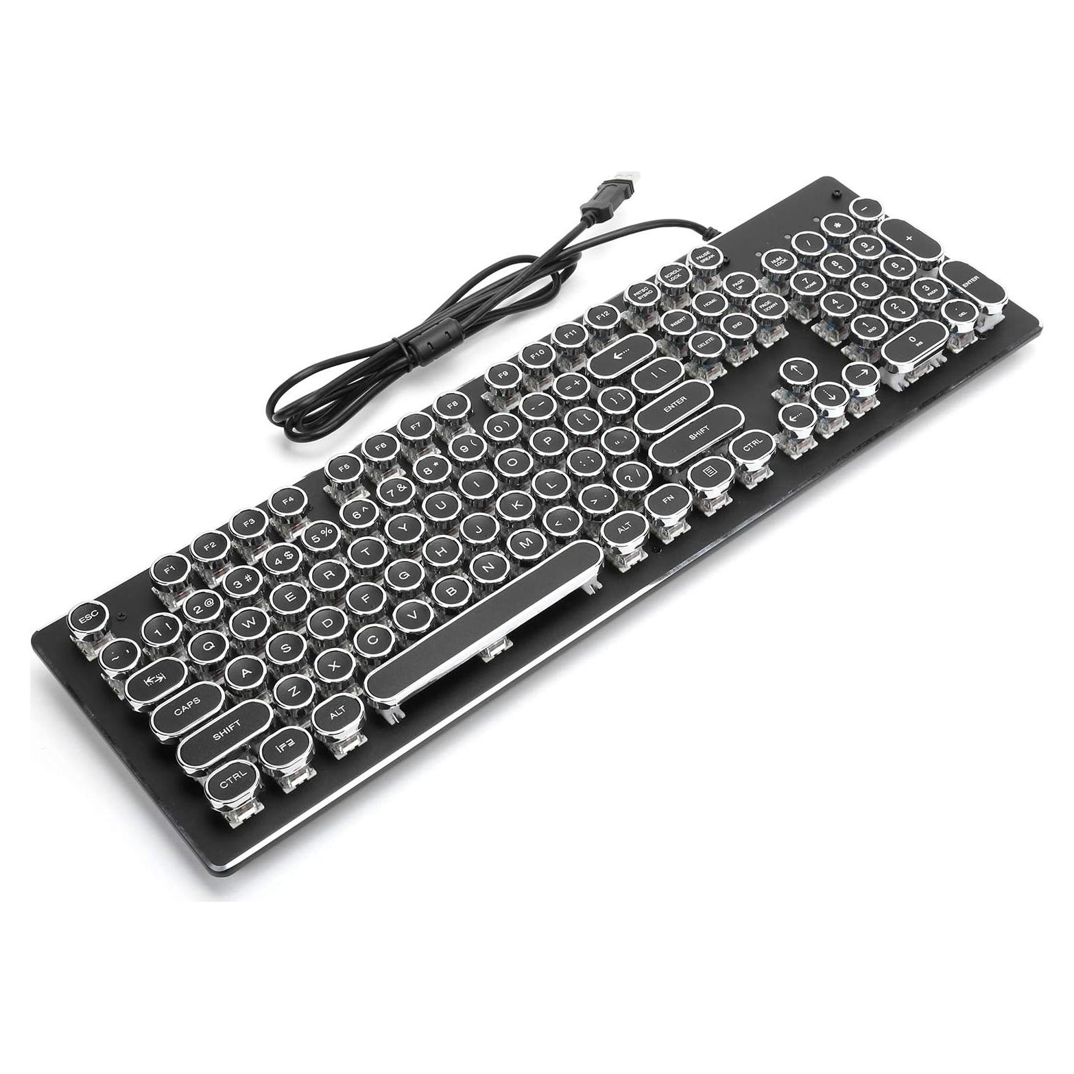 Teclado Gaming Mecánico Heayzoki RGB 104 Teclas Ergonómico