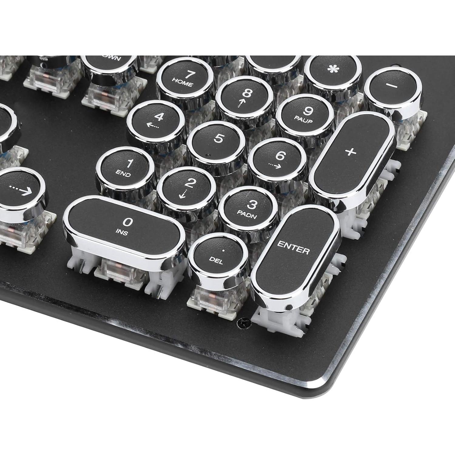 Teclado Gaming Mecánico Heayzoki RGB 104 Teclas Ergonómico