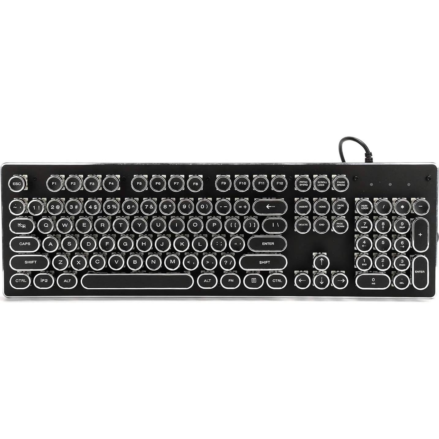 Teclado Gaming Mecánico Heayzoki RGB 104 Teclas Ergonómico