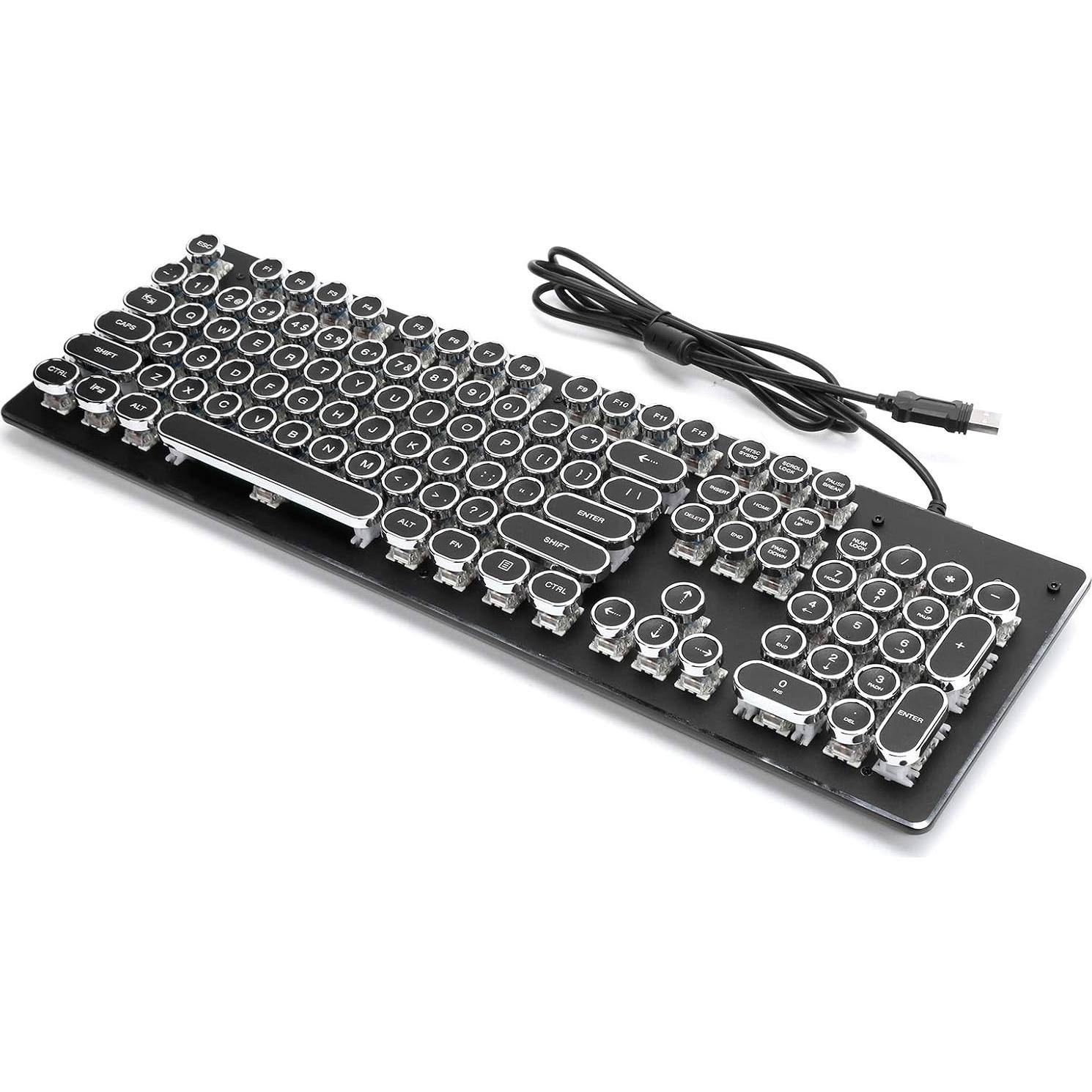 Teclado Gaming Mecánico Heayzoki RGB 104 Teclas Ergonómico