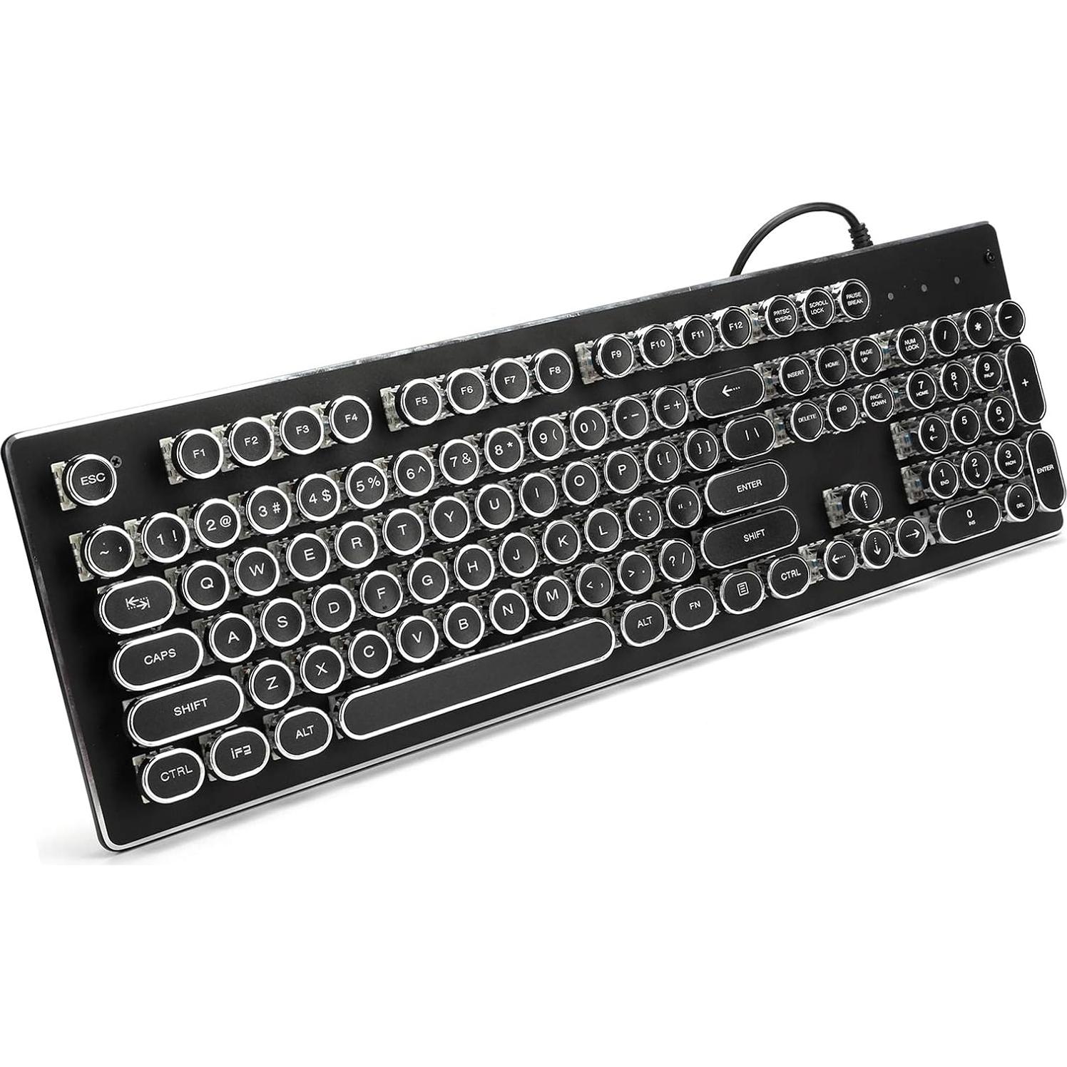 Teclado Gaming Mecánico Heayzoki RGB 104 Teclas Ergonómico