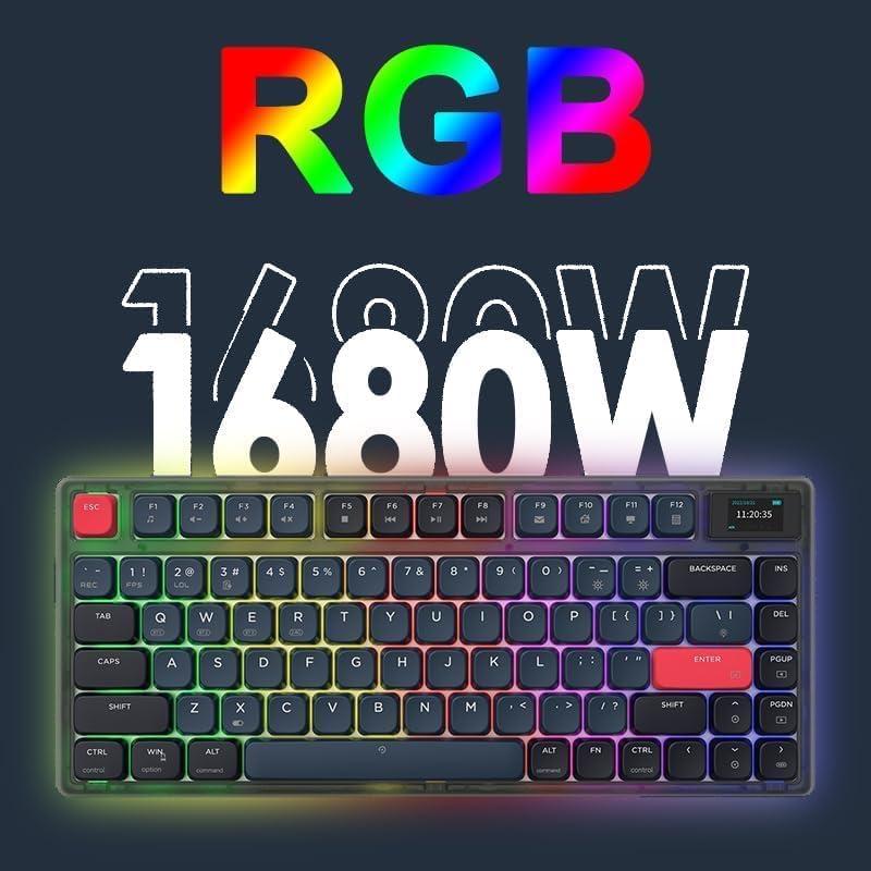Teclado Mecánico Inalámbrico Attack Shark AK832, 75% TKL, RGB