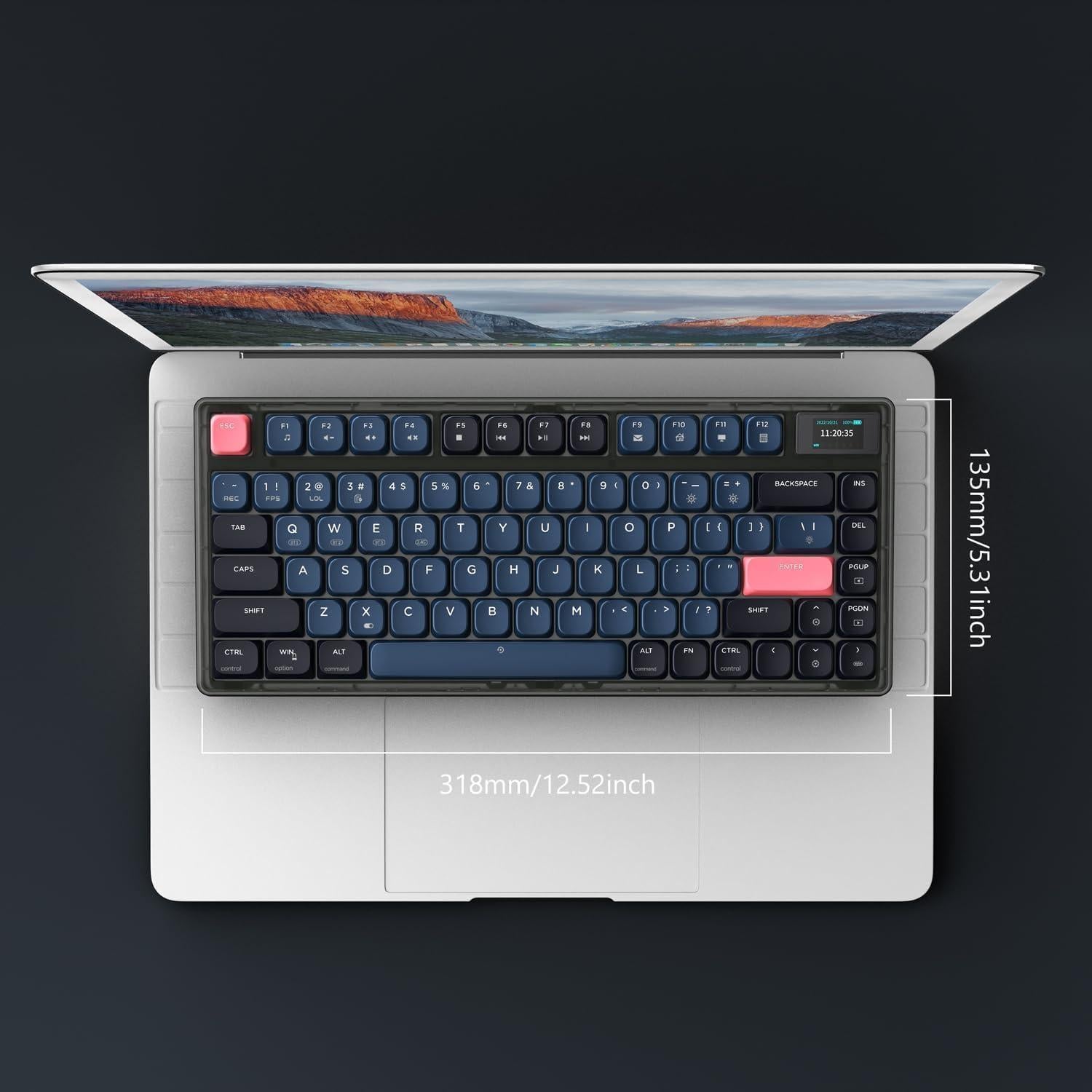 Teclado Mecánico Inalámbrico Attack Shark AK832, 75% TKL, RGB