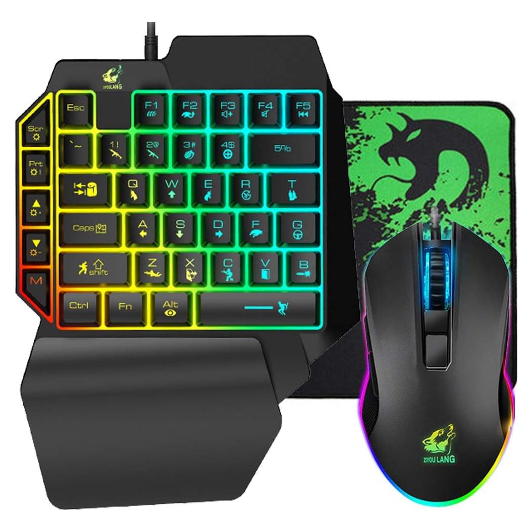 Combo Teclado Mecánico y Ratón Gamer FELICON Retroiluminado