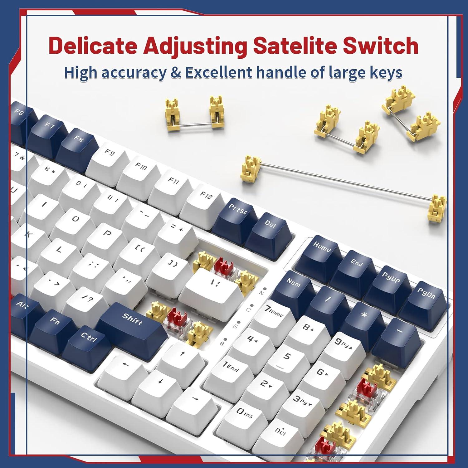 Teclado Mecánico Inalámbrico ATTACK SHARK K98 RGB 100 Teclas