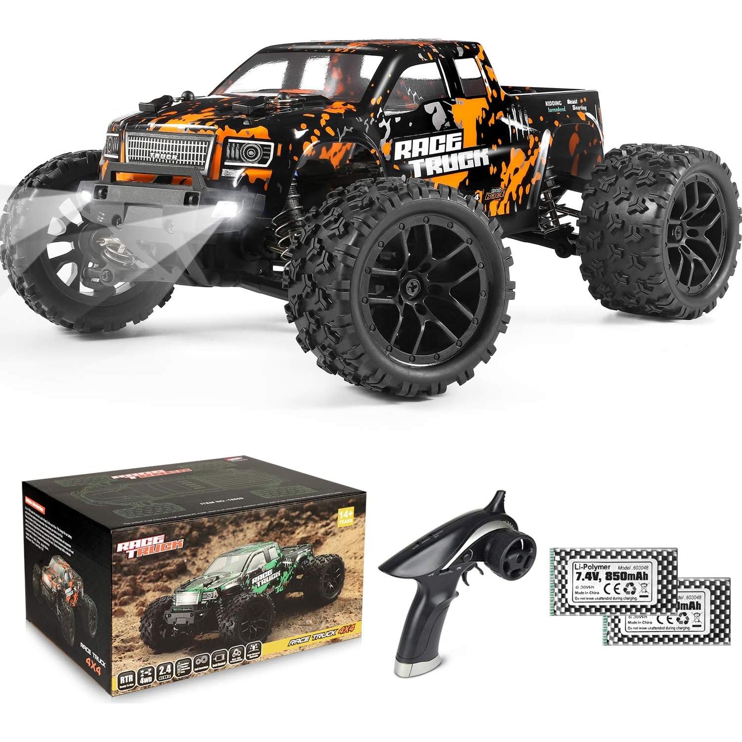 Camión Monster RC 4X4 HAIBOXING 1/18 36km/h Off-Road