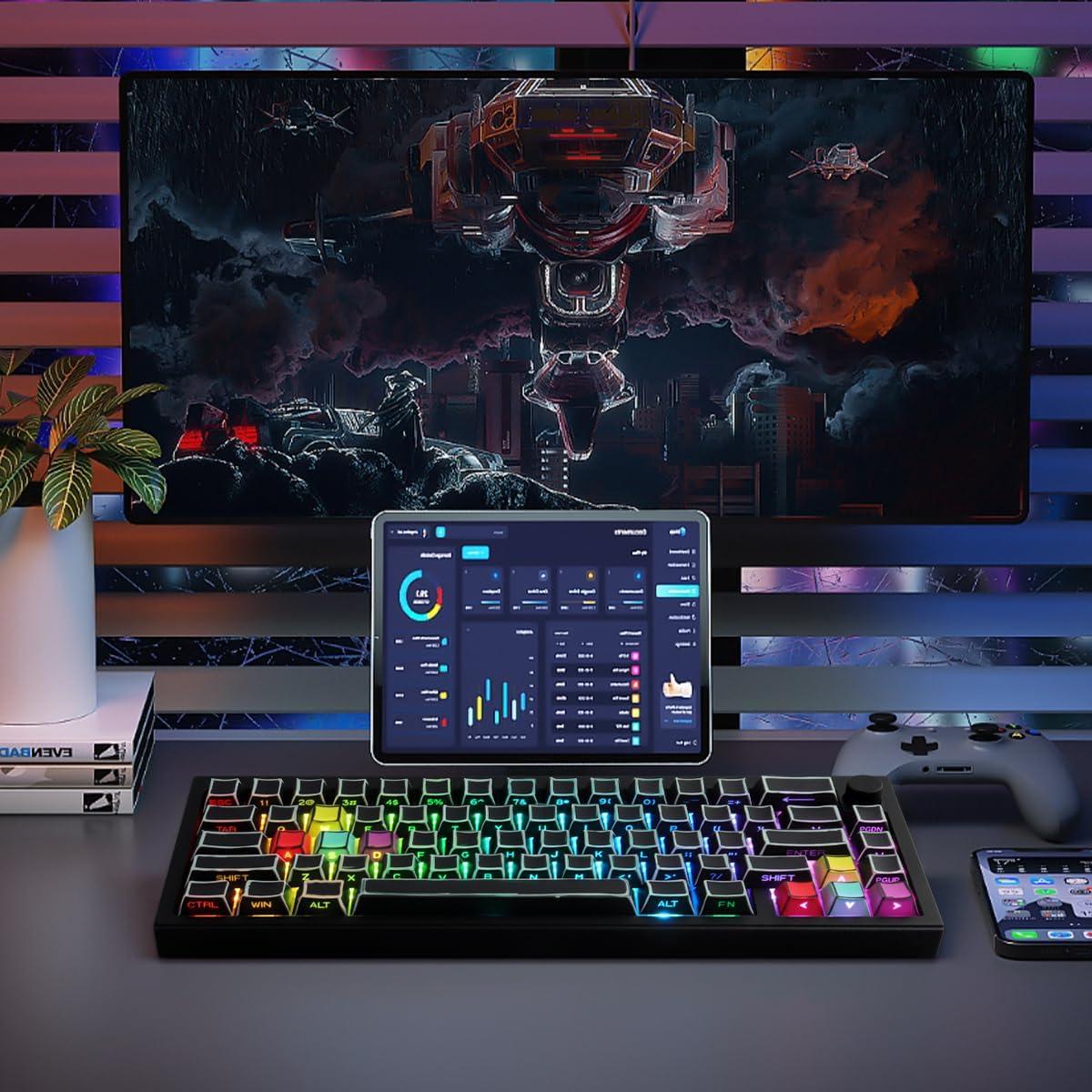 Juego de Teclas Mecánicas JOMKIZ PBT 128 Teclas Perfil Cherry