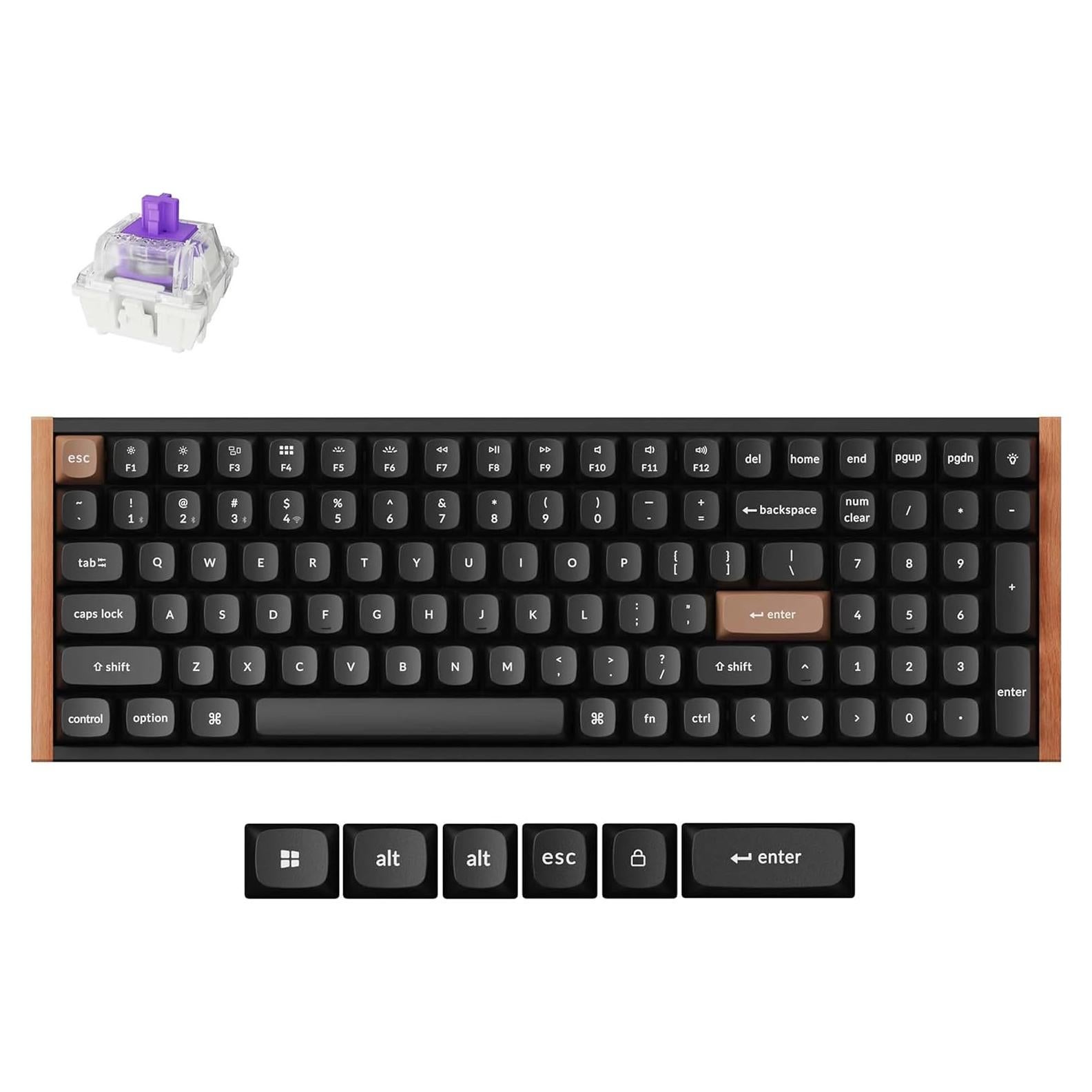 Teclado Inalámbrico RGB Keychron K4 HE 96% Gateron Magnético
