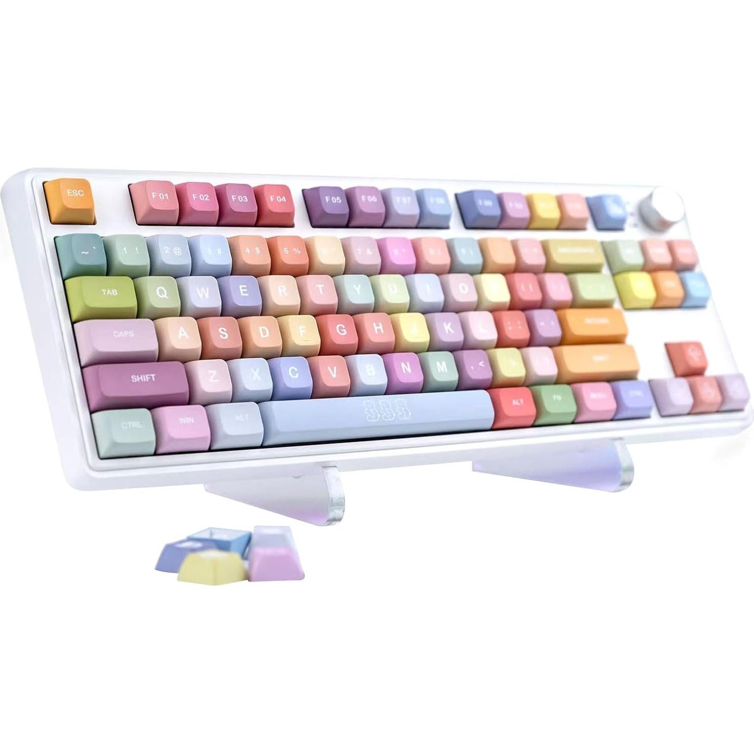 Conjunto de Teclas Personalizadas GEKUCAP 133 PBT Oso de Caramelo