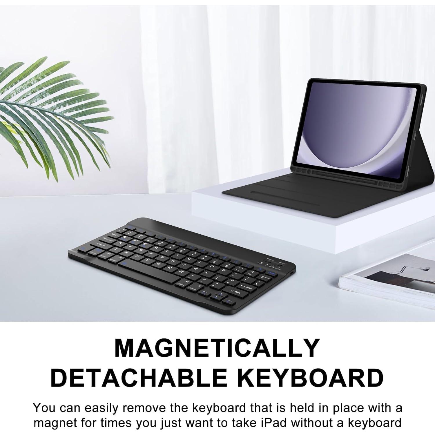 Funda de Teclado Samsung Galaxy Tab A9+ 11" Bluetooth Negra