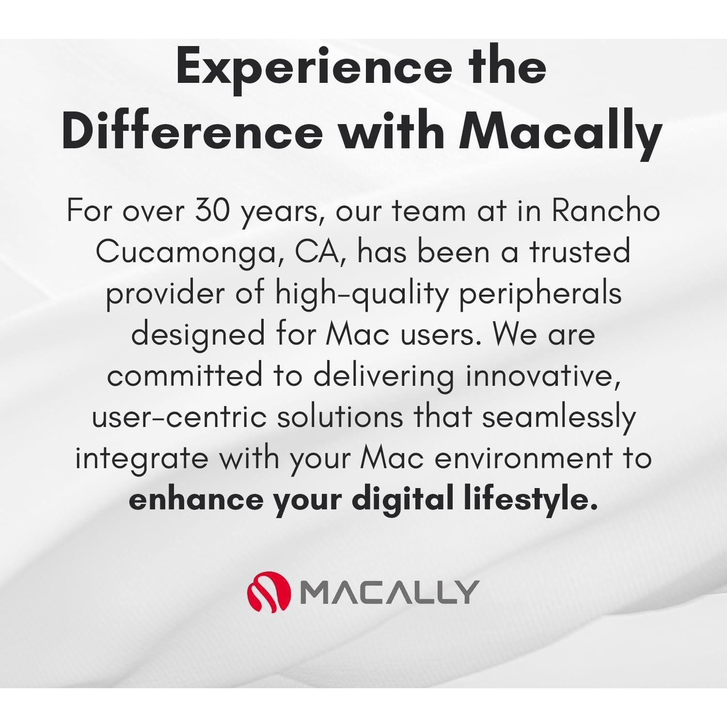 Teclado Retroiluminado por Cable Macally para Mac 28.4cm