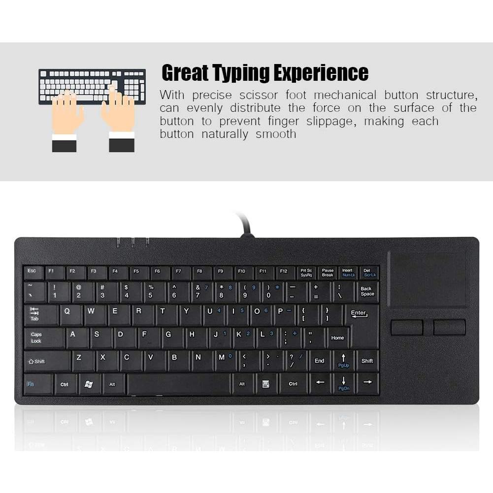 Teclado USB Mecánico Bewinner MC-818 con Touchpad Integrado