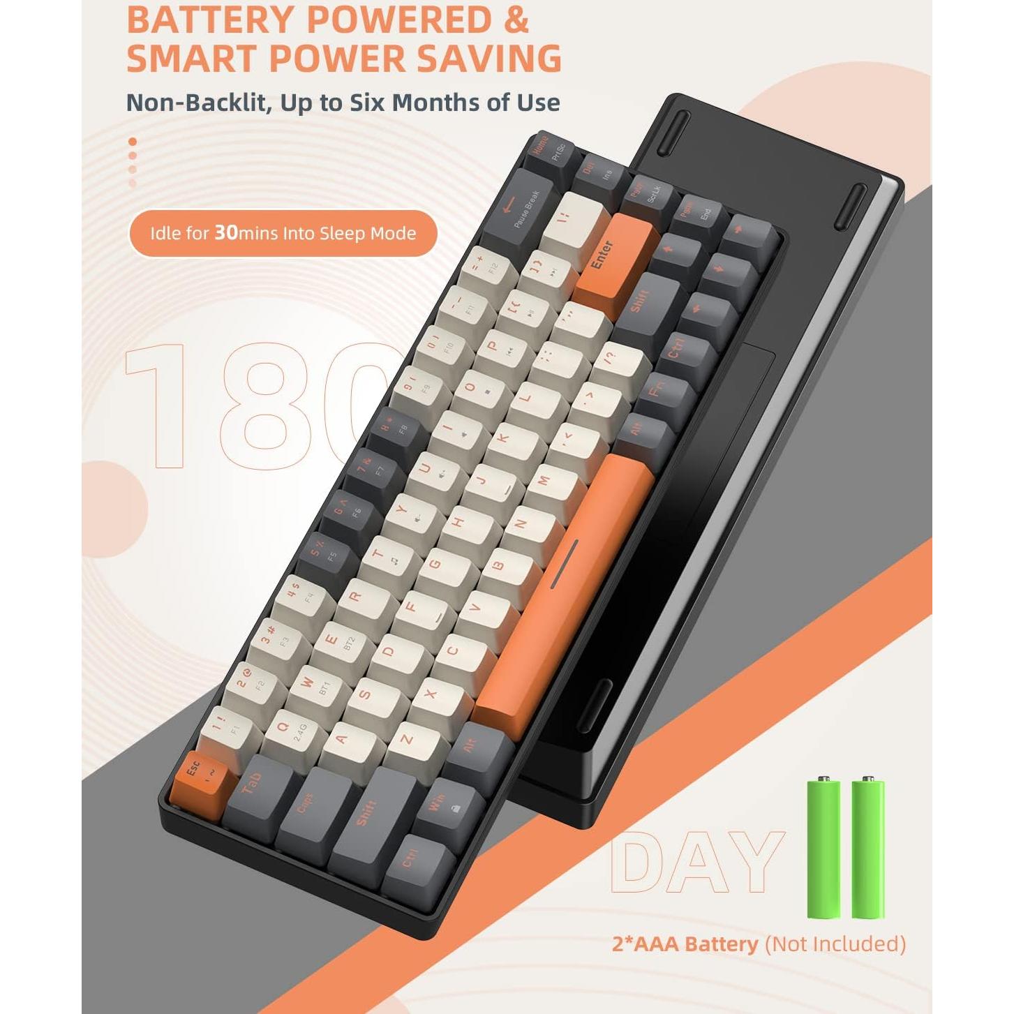 Teclado Mecánico Inalámbrico ZIYOU LANG RK68 60% Bluetooth 5.0