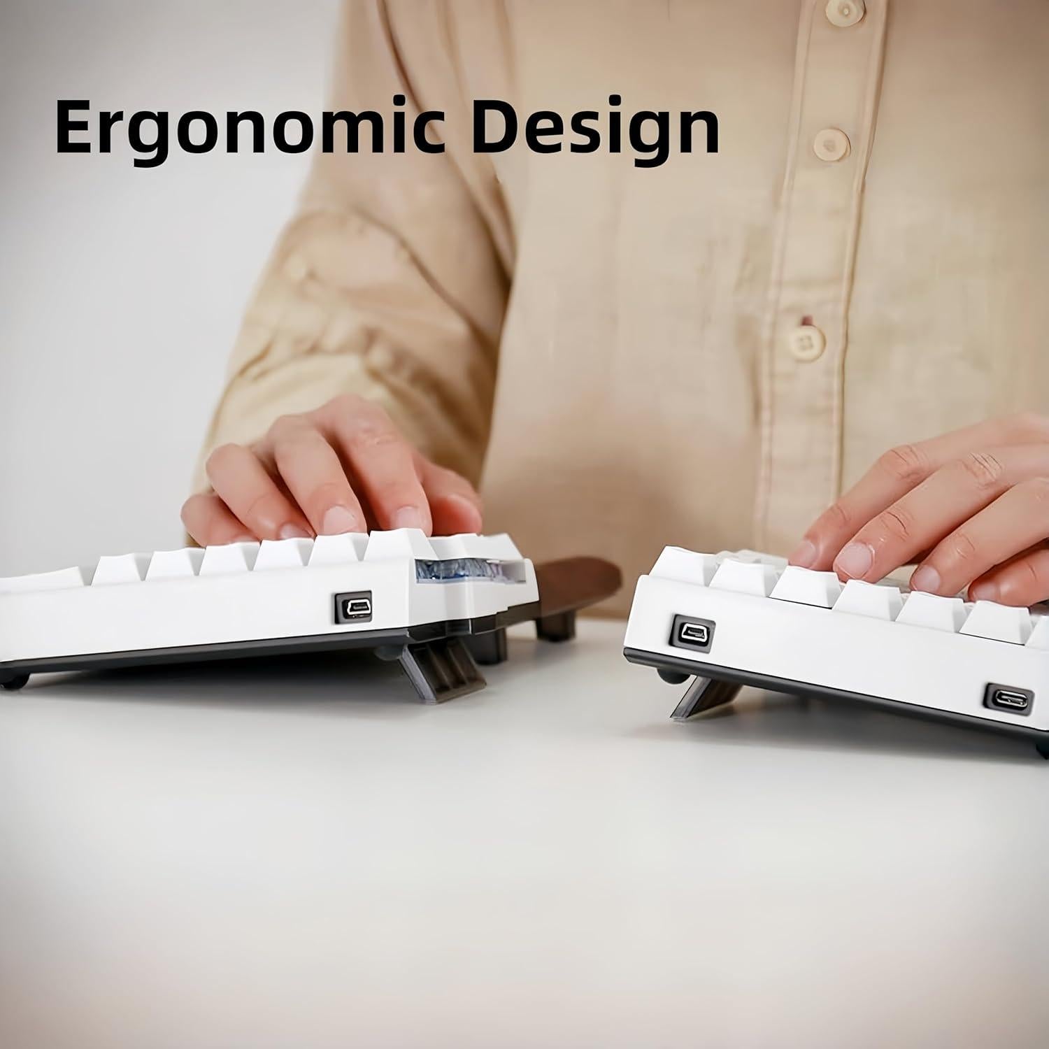 Teclado Mecánico Ergonómico Inalámbrico NocFree Lite 60%