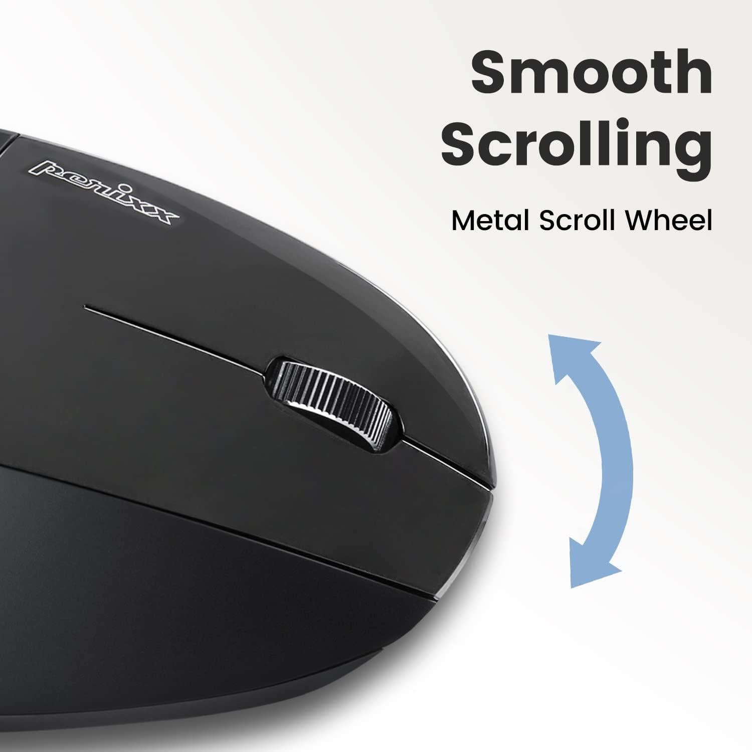 Teclado Ergonómico Inalámbrico Perixx PERIDUO-813B y Ratón Vertical