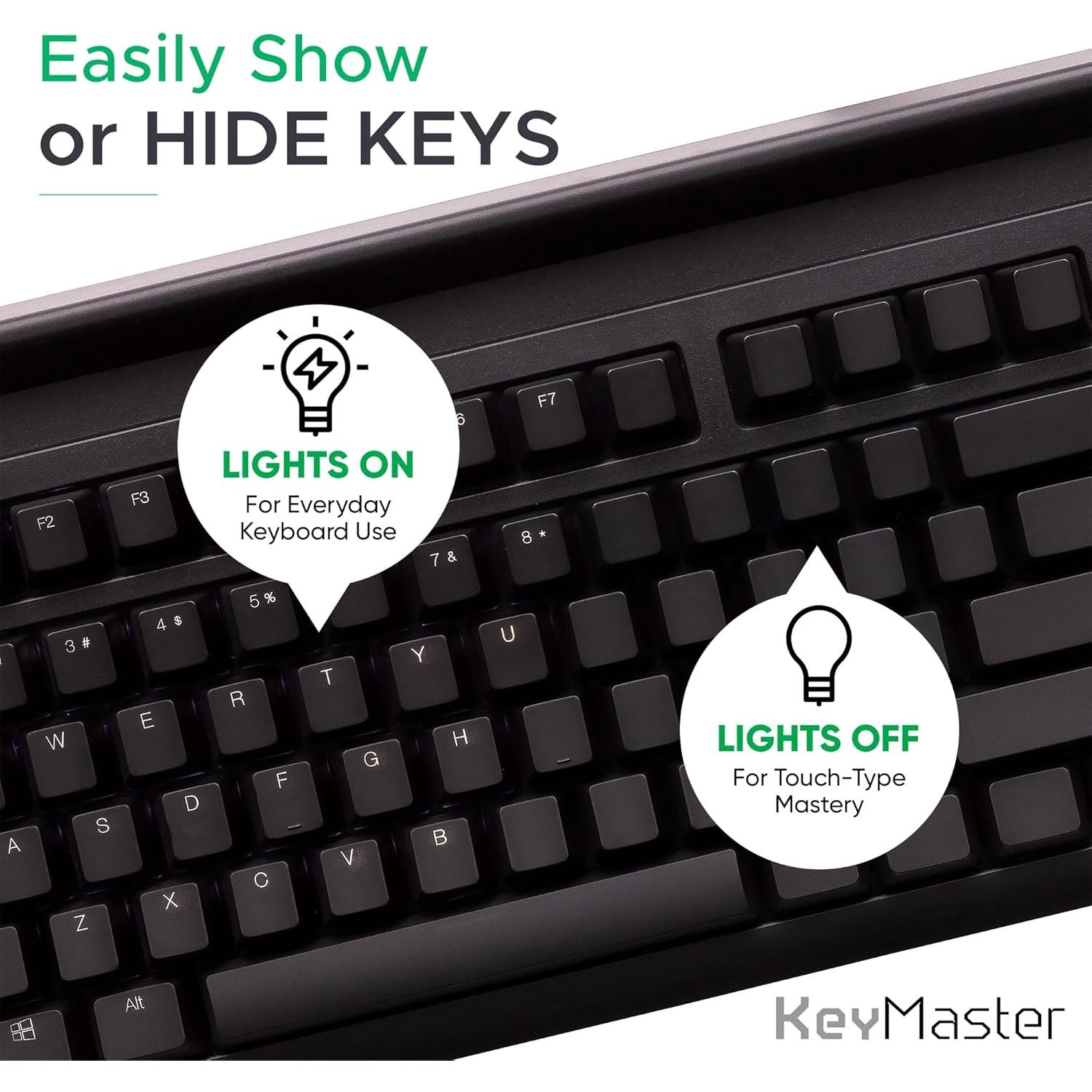 Teclado Mecánico KeyMaster 104 Teclas con Retroiluminación