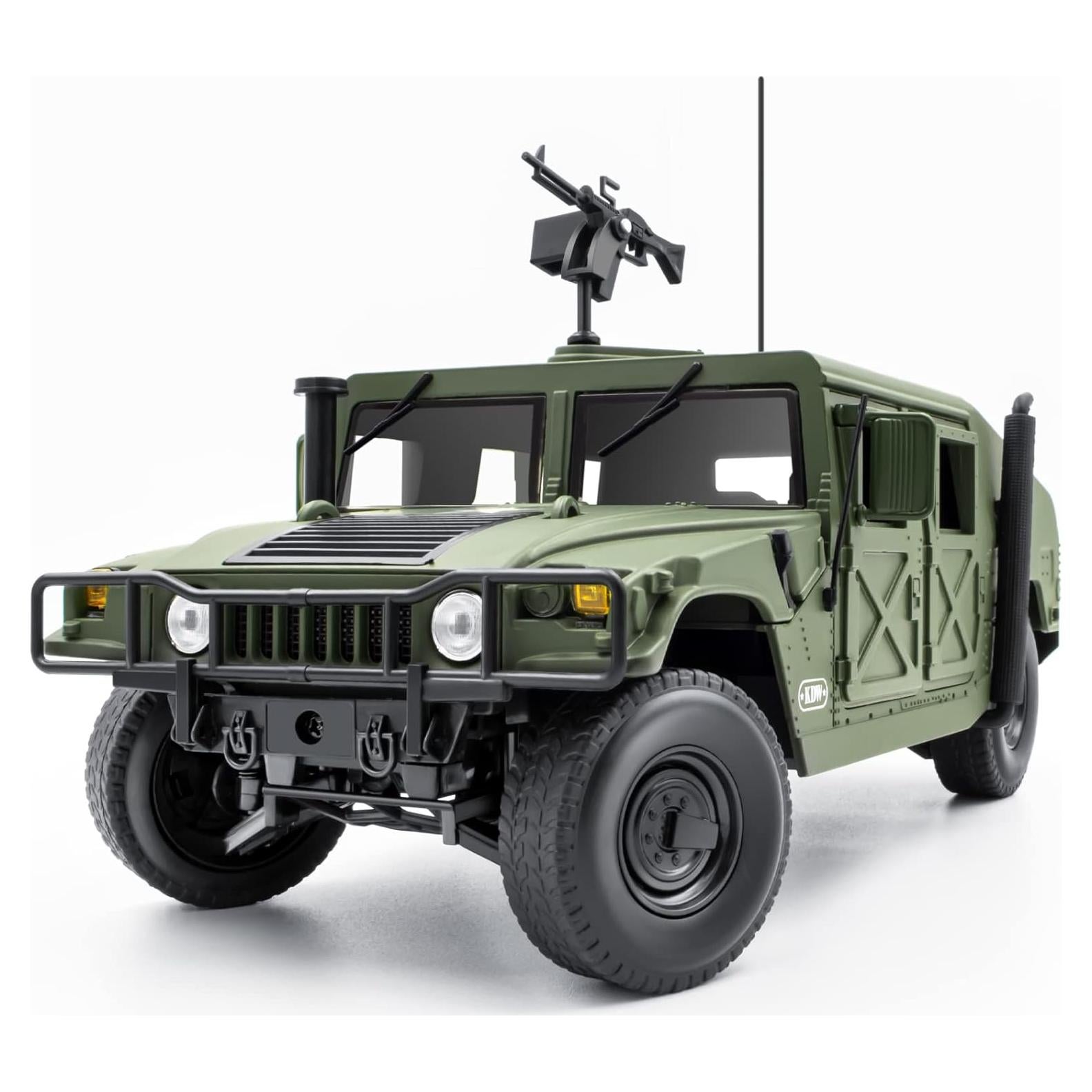 Coche Die Cast Militar Supdex 1:18 Fricción Metal Verde