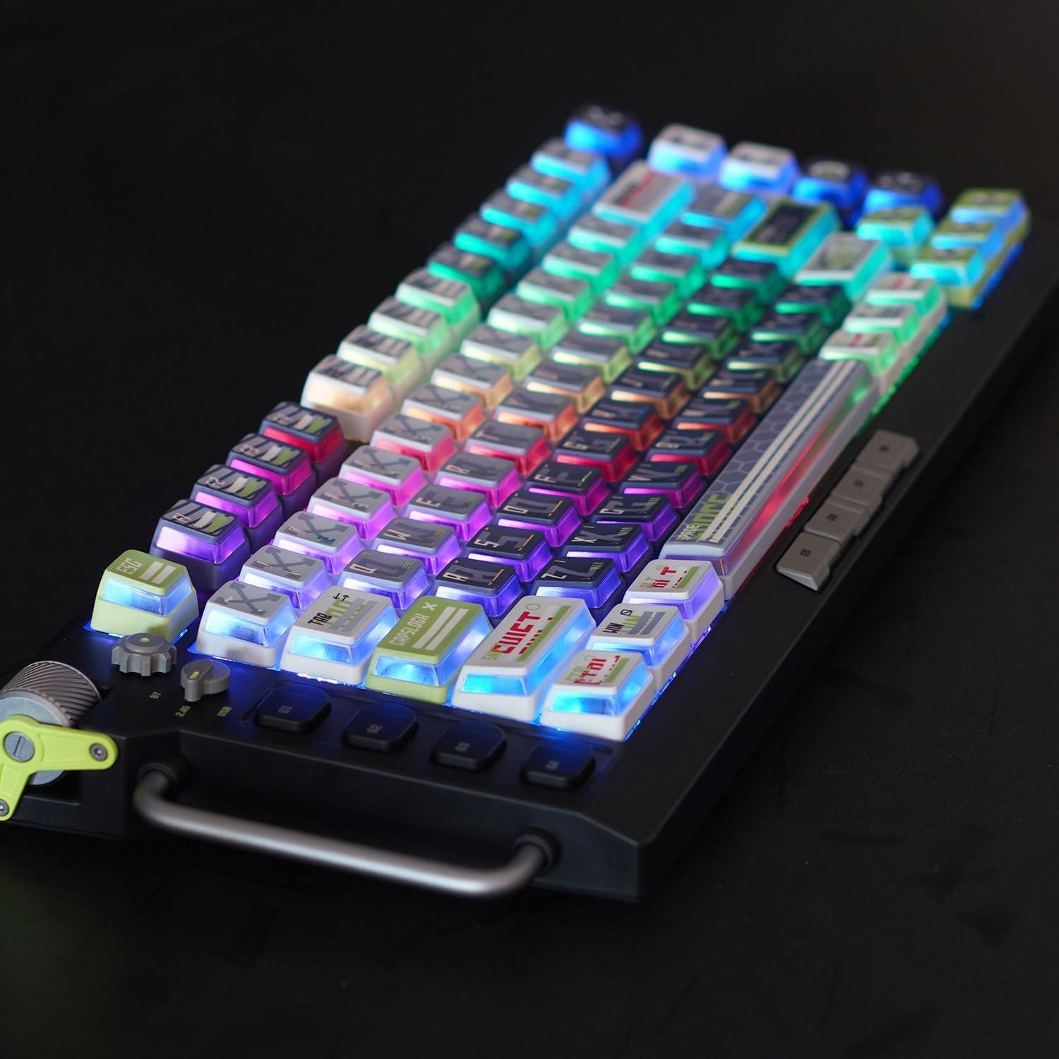 Juego de Teclas Mecánicas CAPXXX PBT + PC 130 Teclas Verde