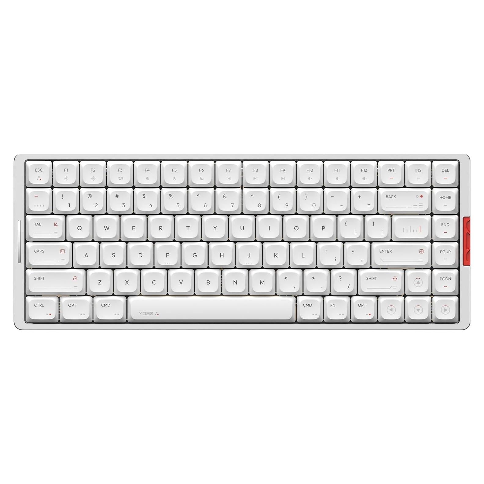 Teclado Mecánico IQUNIX MQ80 Inalámbrico RGB Plata