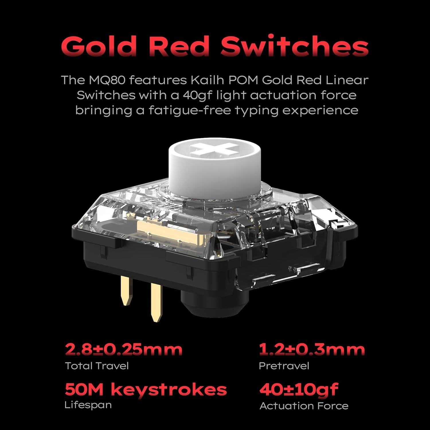 Teclado Mecánico IQUNIX MQ80 Inalámbrico RGB Plata