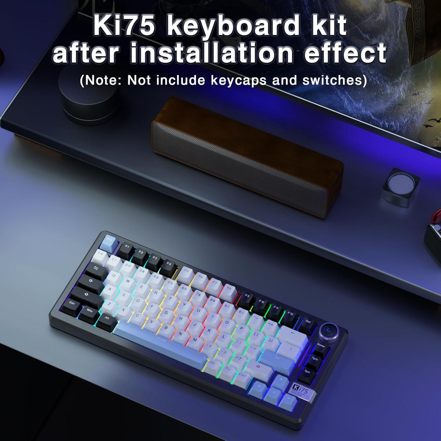 Teclado Mecánico Inalámbrico CORBOBO KI75 75% RGB Hot-Swappable