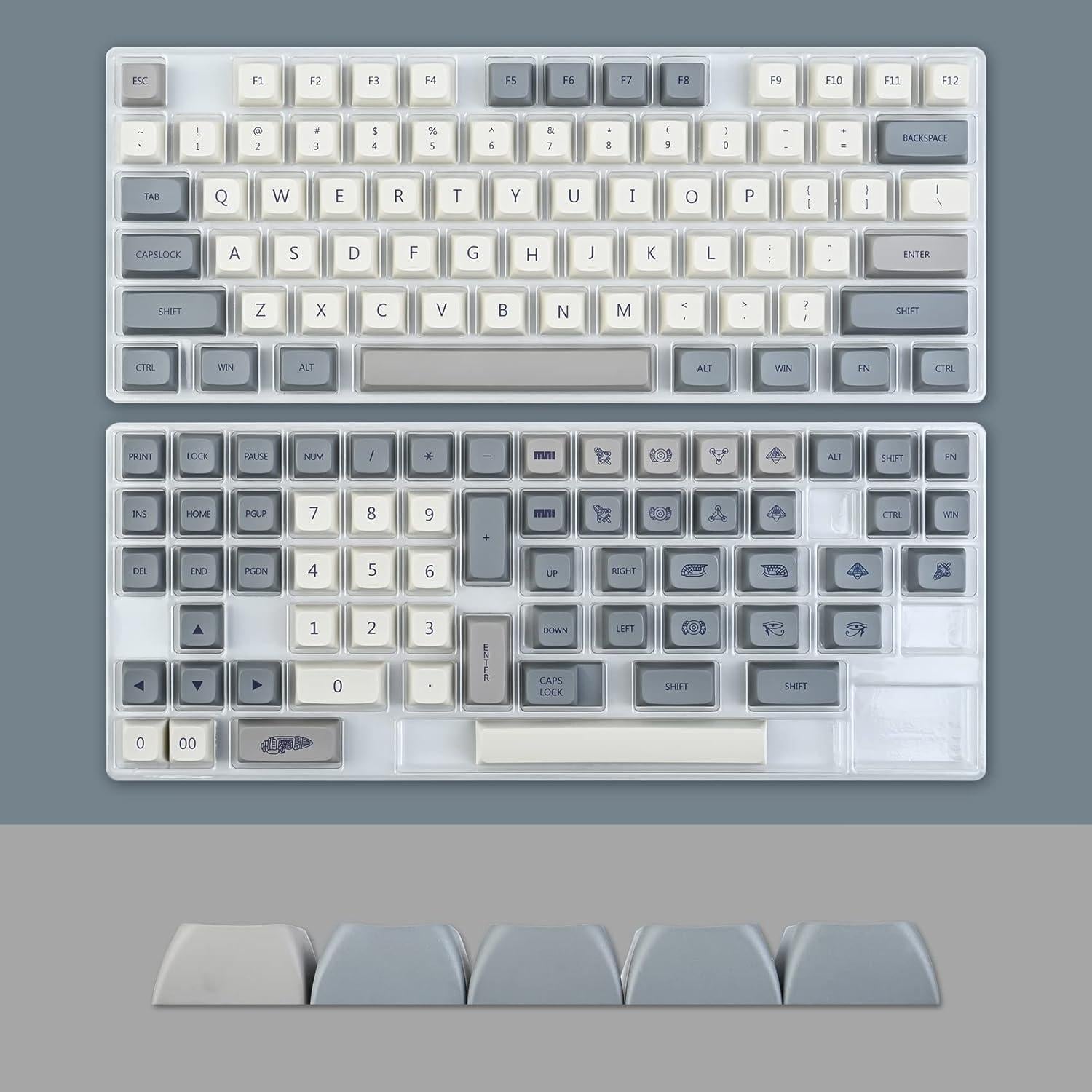 Juego de Teclas PBT 137 Teclas XDA para Teclado Mecánico