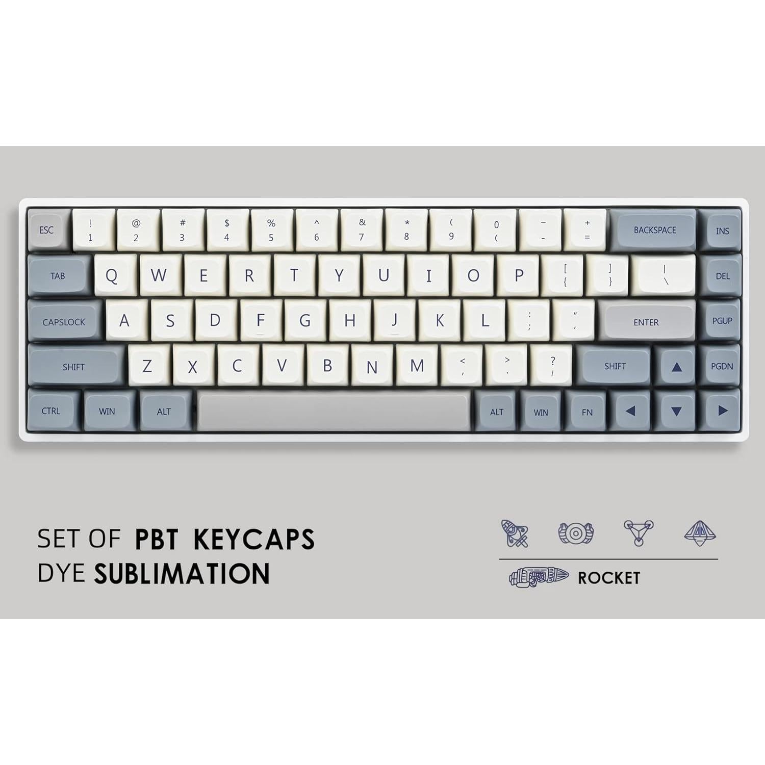 Juego de Teclas PBT 137 Teclas XDA para Teclado Mecánico