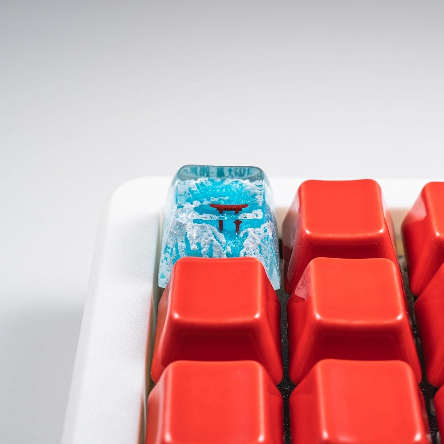 Tecla Personalizada Artisan Torii de Nieve para Teclado Mecánico