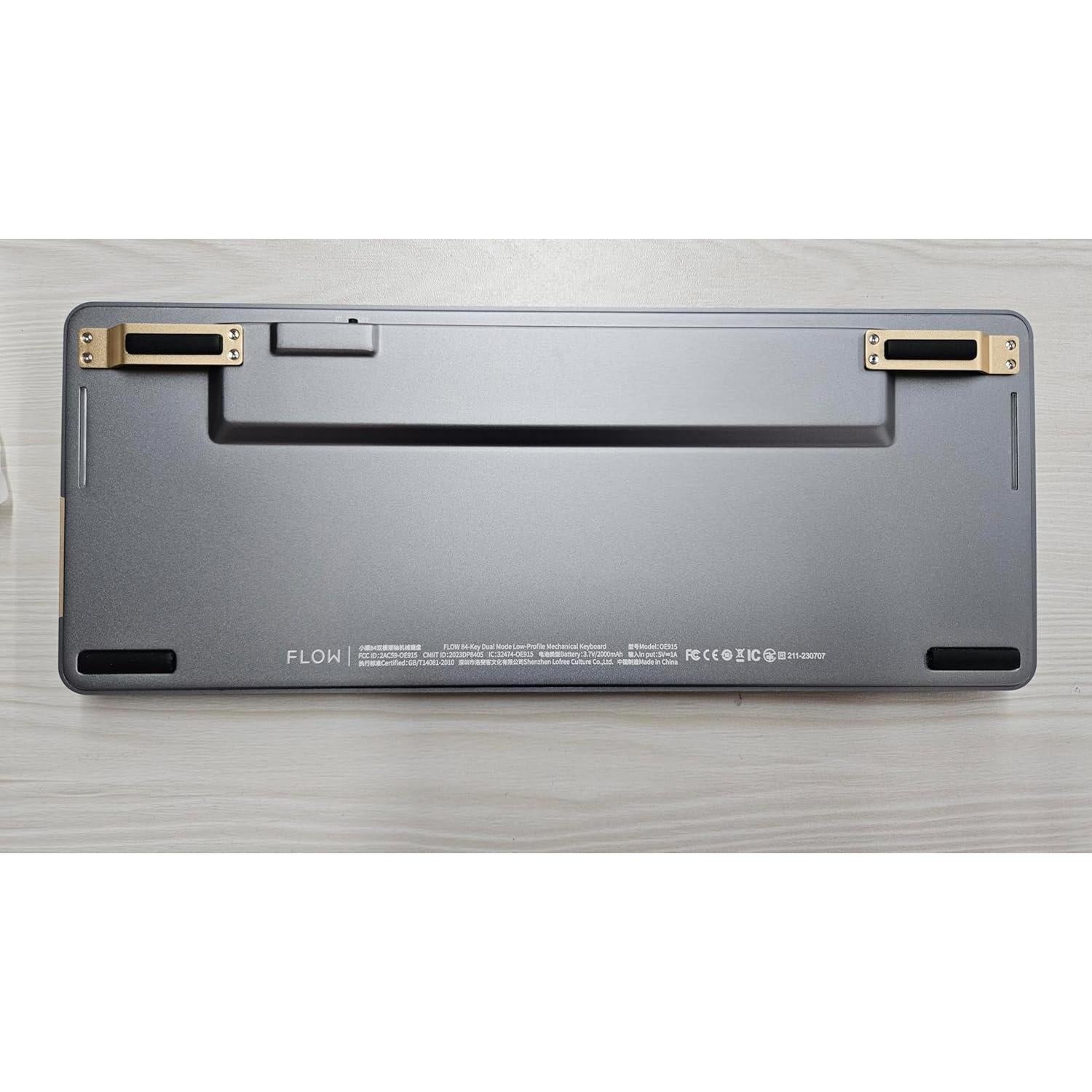 Teclado Mecánico Inalámbrico Lofree Flow84 Blanco 75% POM