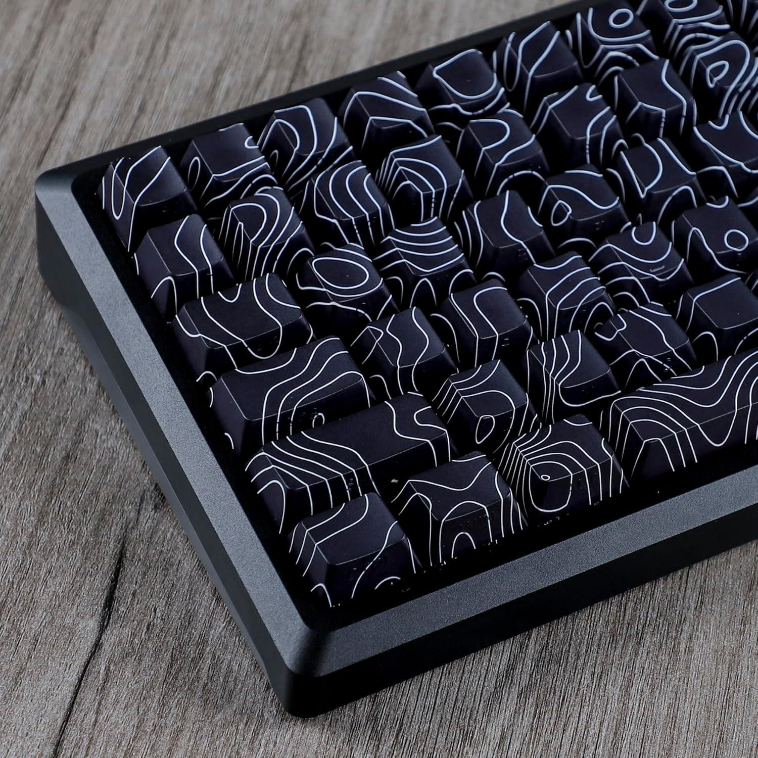 YMDK Teclado Mecánico Conjunto de Teclas PBT Cherry Contour 130 pcs