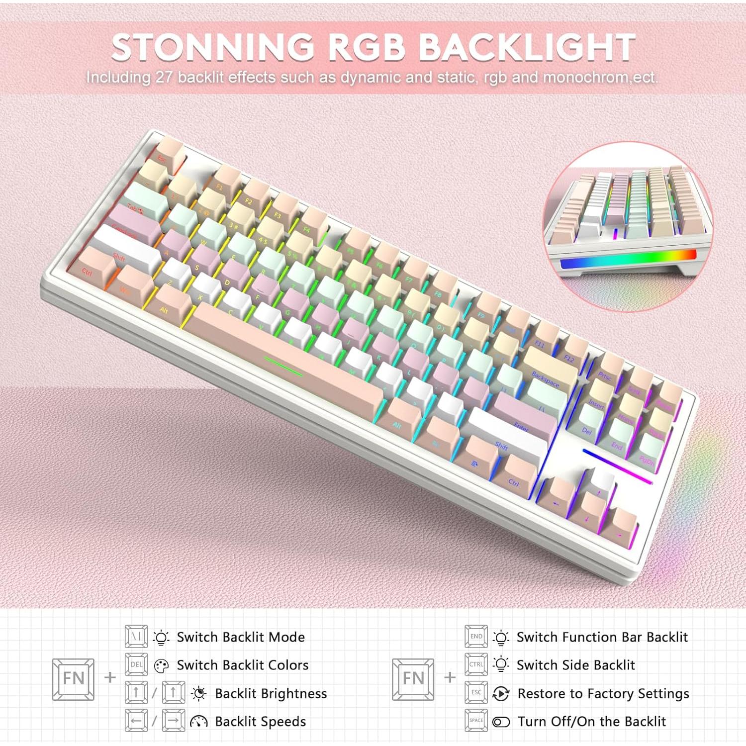 Teclado Gaming Inalámbrico ATTACK SHARK TKL RGB Chroma