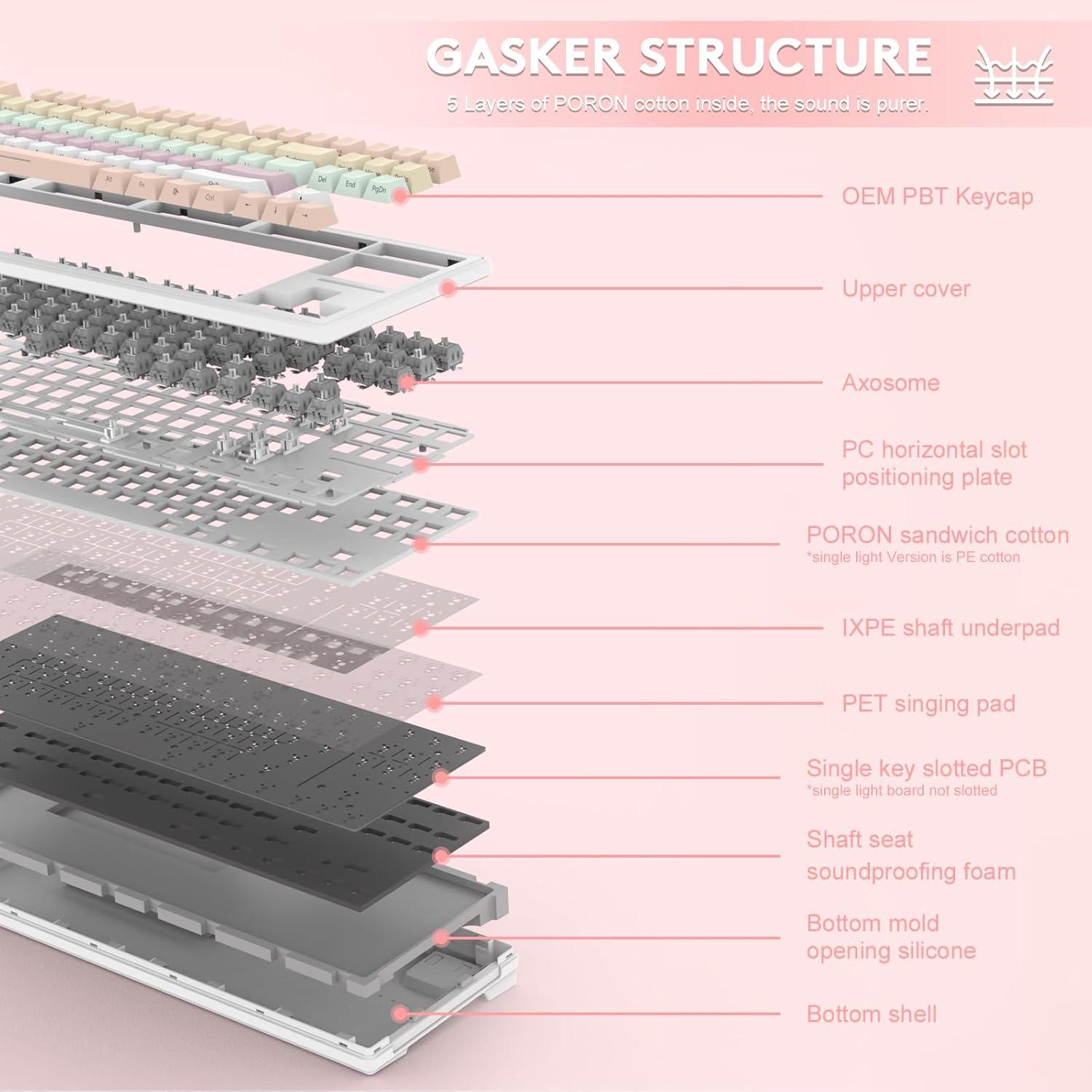 Teclado Gaming Inalámbrico ATTACK SHARK TKL RGB Chroma