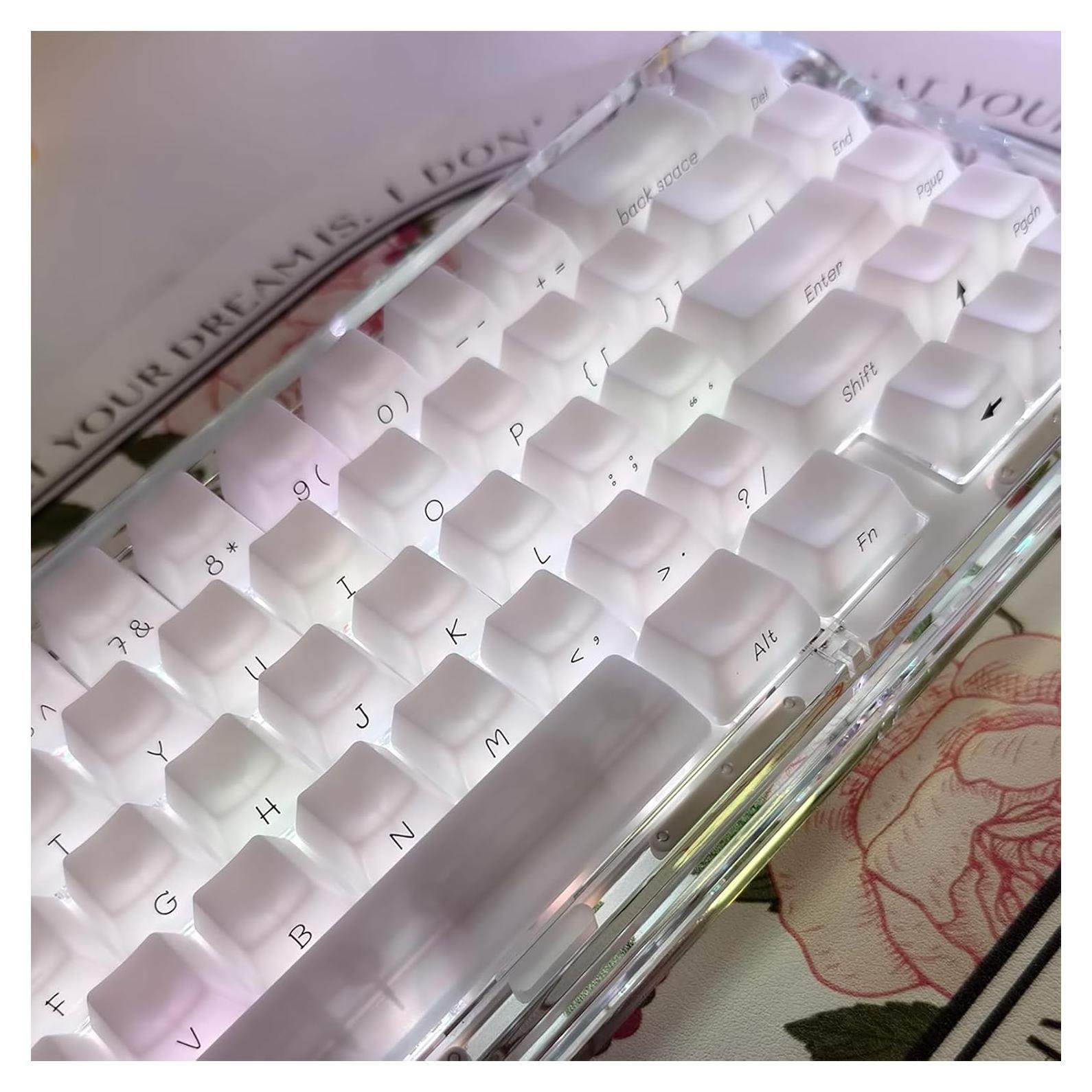 Conjunto de Teclas OEM 130 Teclas Sumgsn Translúcidas para Teclado Mecánico Cherry MX