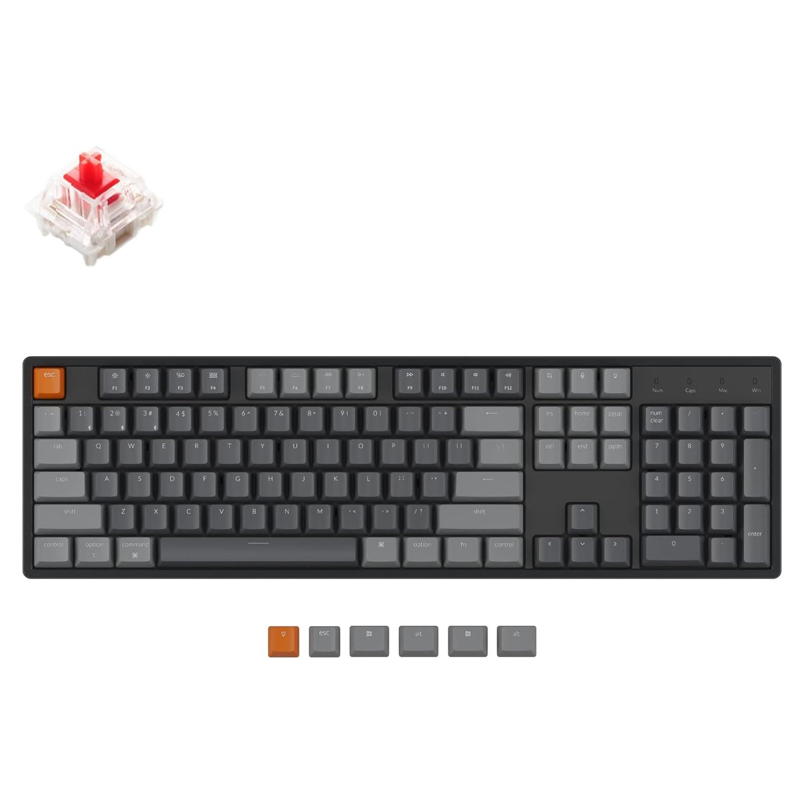 Teclado Mecánico Inalámbrico Keychron K10 RGB 104 Teclas