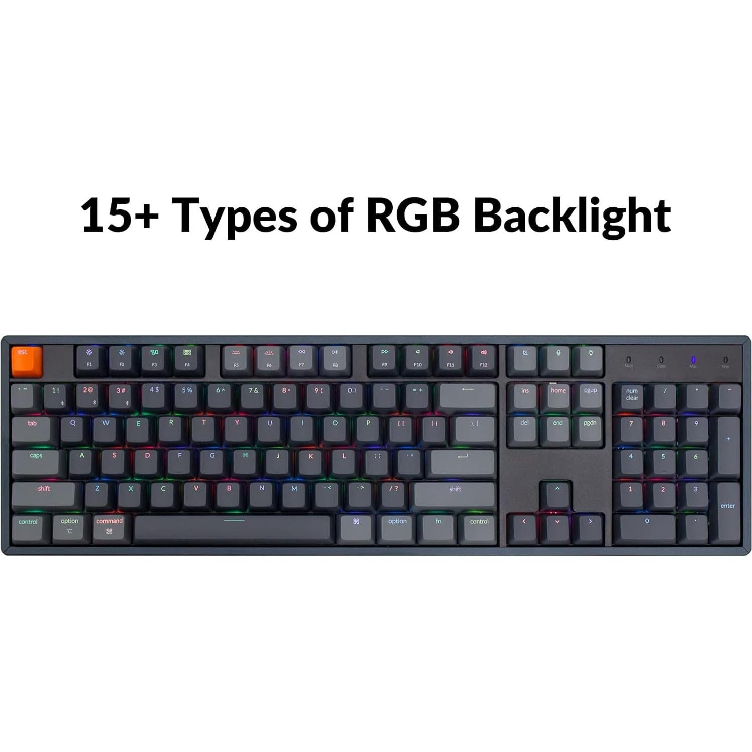 Teclado Mecánico Inalámbrico Keychron K10 RGB 104 Teclas