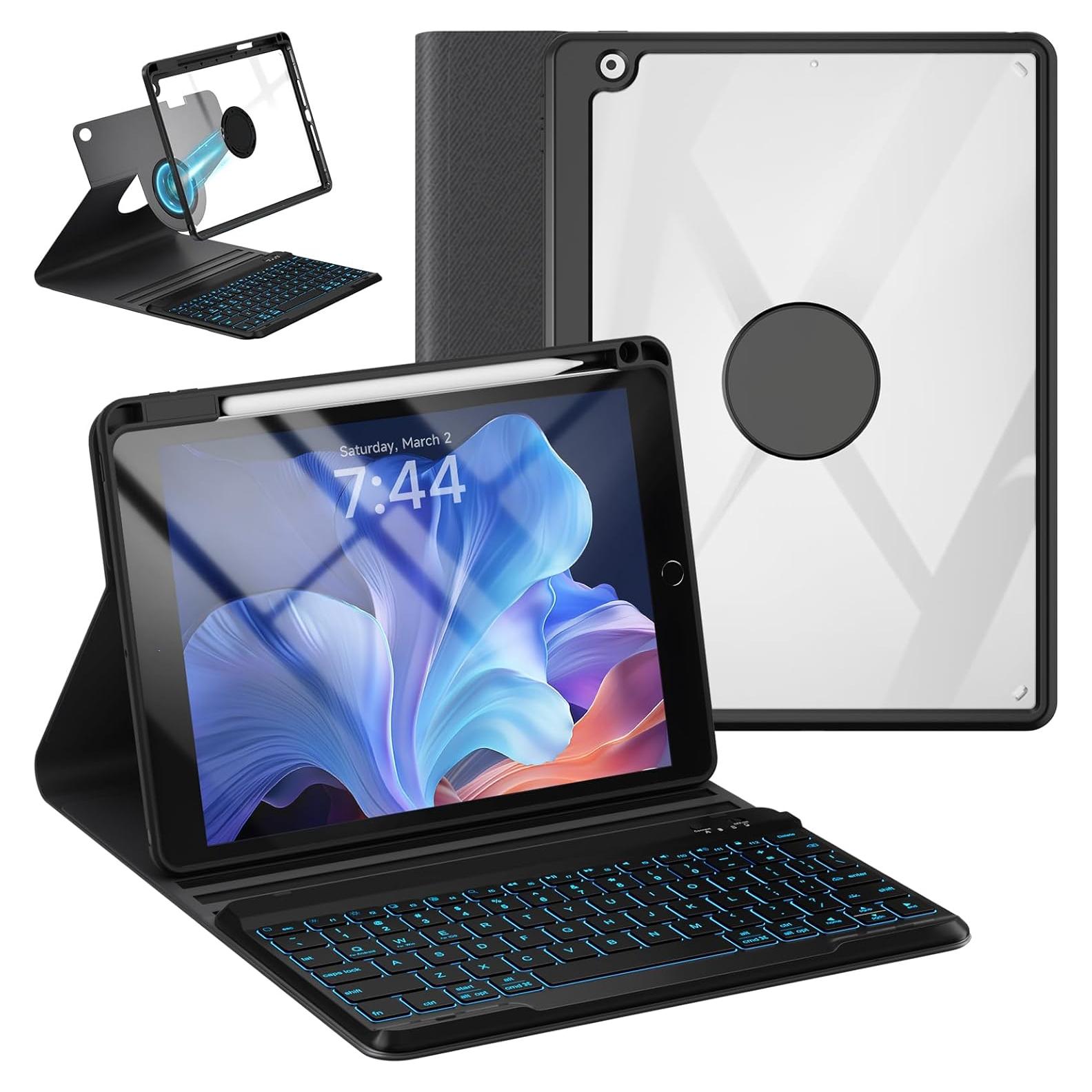 Funda Teclado Inalámbrico OYEEICE para iPad 9.7" 6ta Gen - Negro