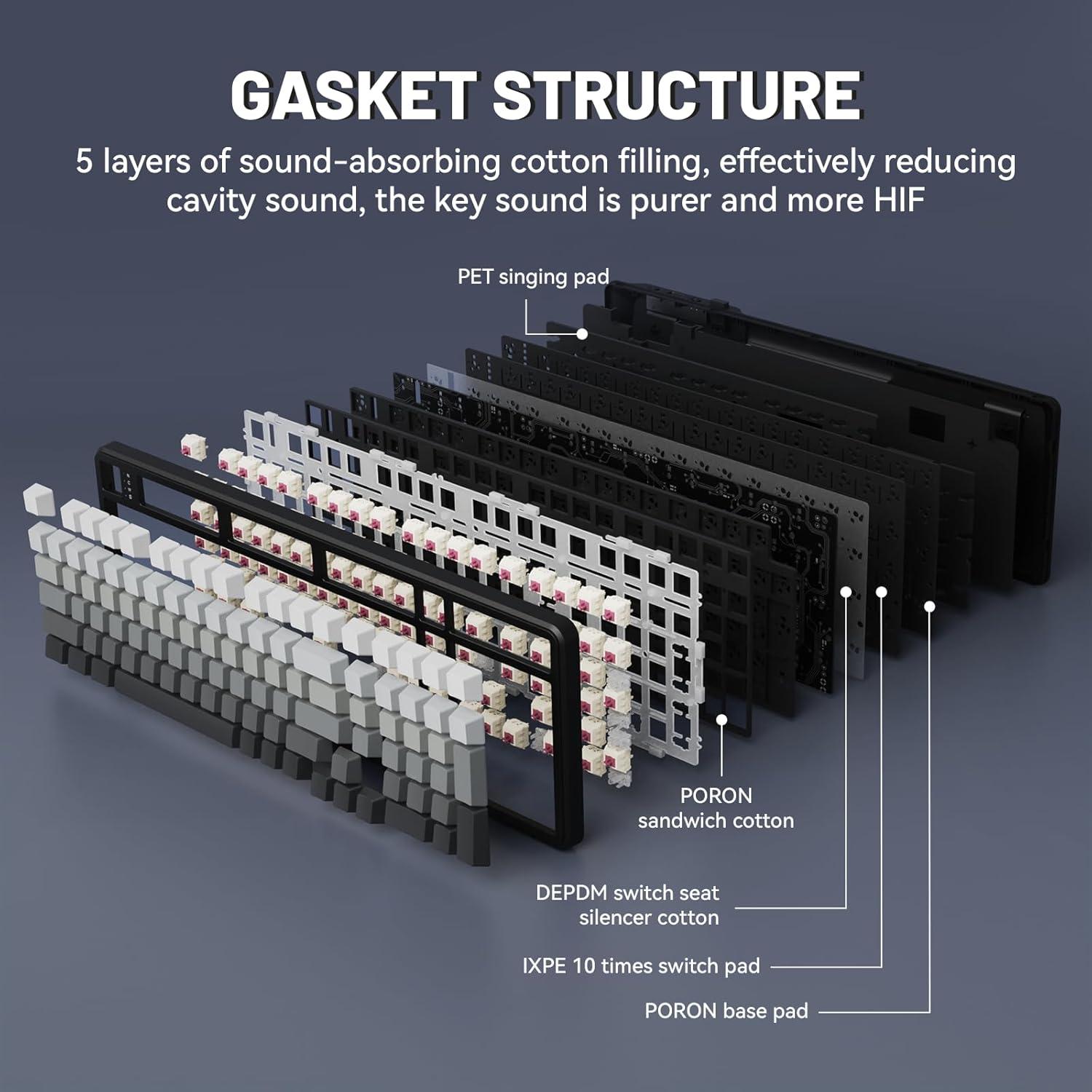 Teclado Mecánico Inalámbrico ATTACK SHARK X98 RGB 1.22kg