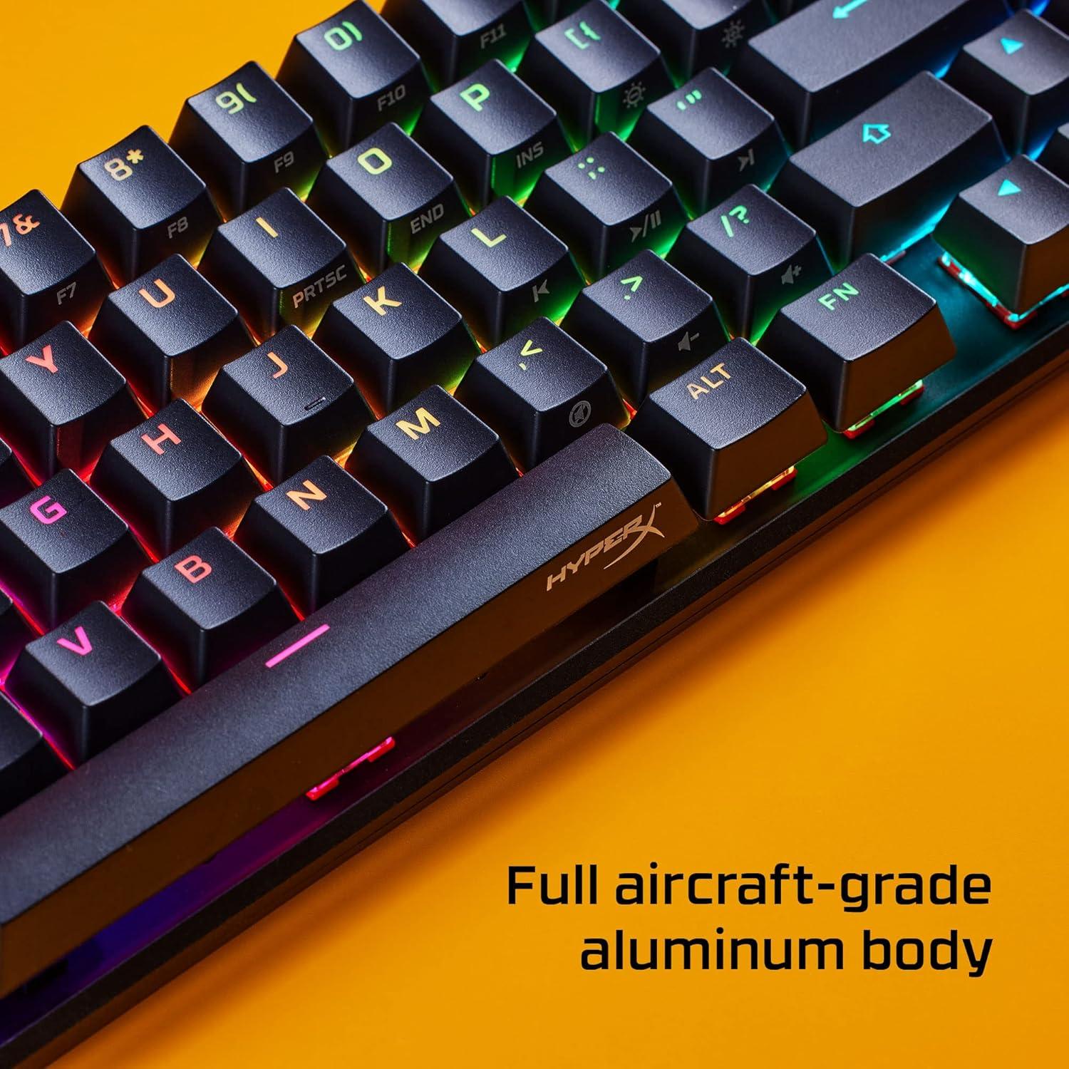 Teclado mecánico HyperX Alloy Origins 65 RGB - Interruptores Rojos
