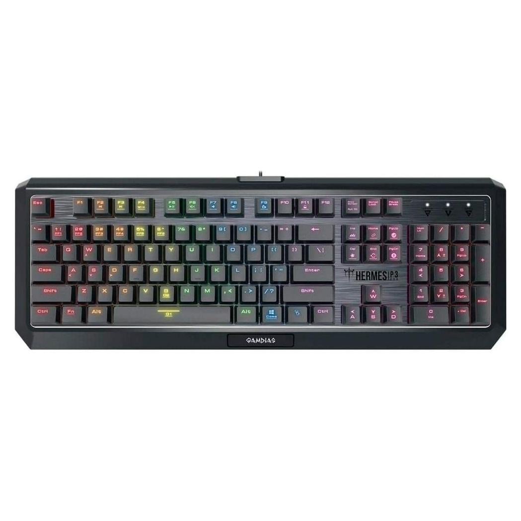 Teclado Gaming Mecánico GAMDIAS Hermes P3 RGB Bajo Perfil