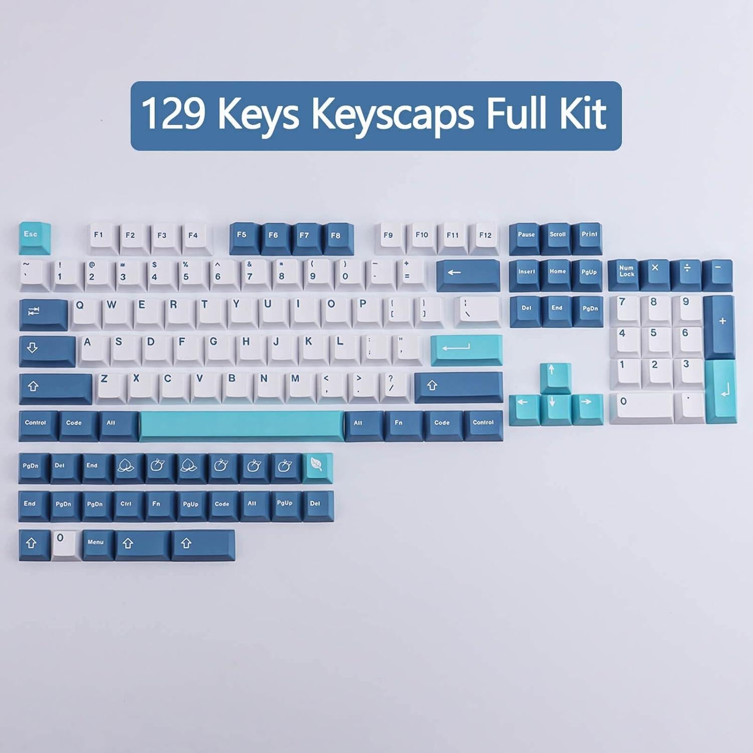 Set de Teclas Mecánicas Hyekit PBT 134 Teclas Cherry