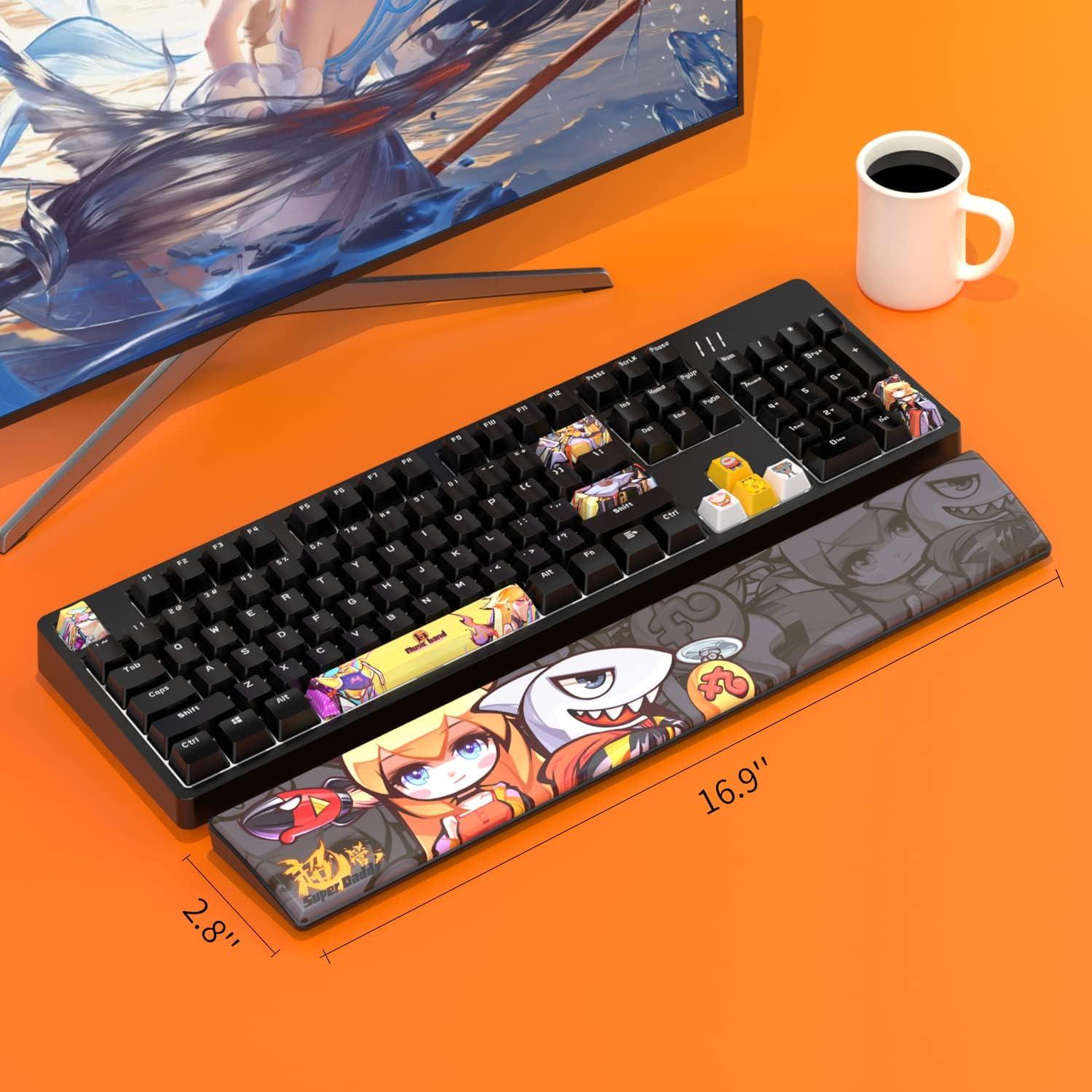 Reposap muñecas ergonómico AJAZZ 42.9x7.1cm negro