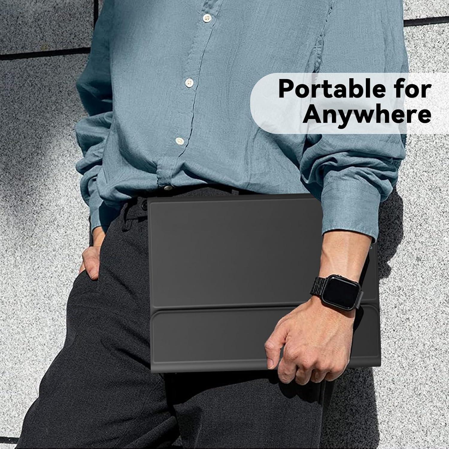 Funda de teclado TQQ para iPad Pro 13" (M4) 2024 - Inalámbrica, magnética, ligera