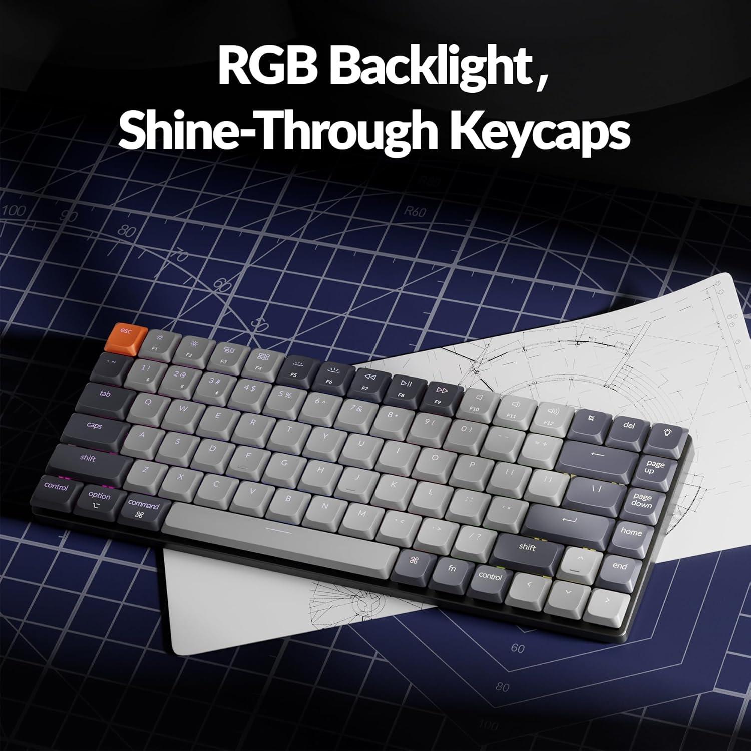 Teclado Mecánico Inalámbrico Keychron K3 75% RGB QMK