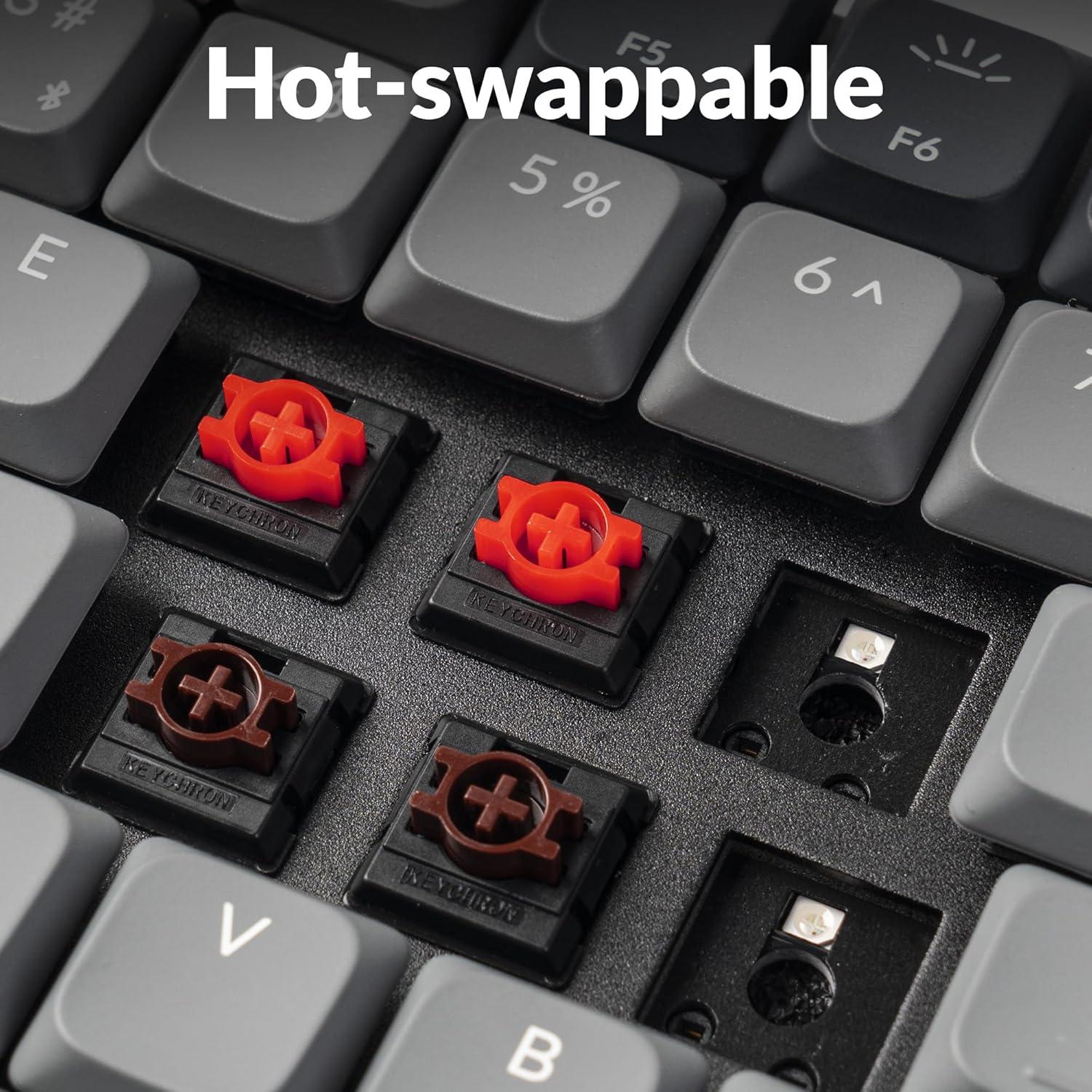 Teclado Mecánico Inalámbrico Keychron K3 75% RGB QMK