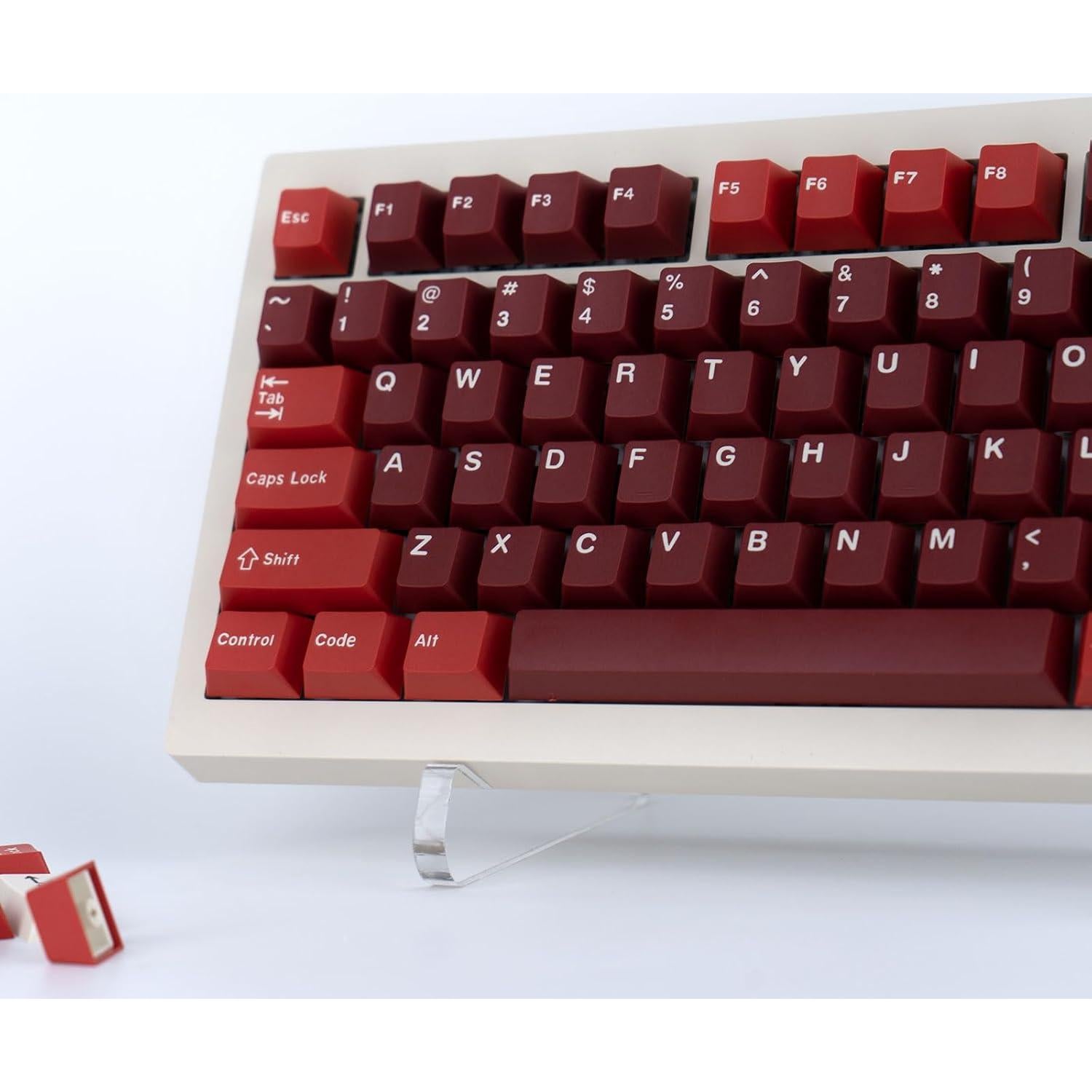 Juego de Teclas PBT Rojas GEKUCAP 173 Teclas Cherry MX