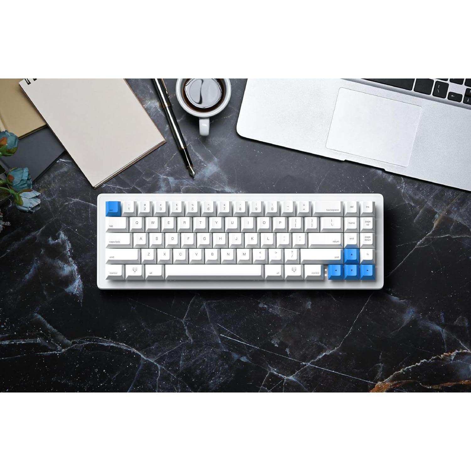 Teclado Mecánico Apos WhiteFox Eclipse Inalámbrico Bluetooth