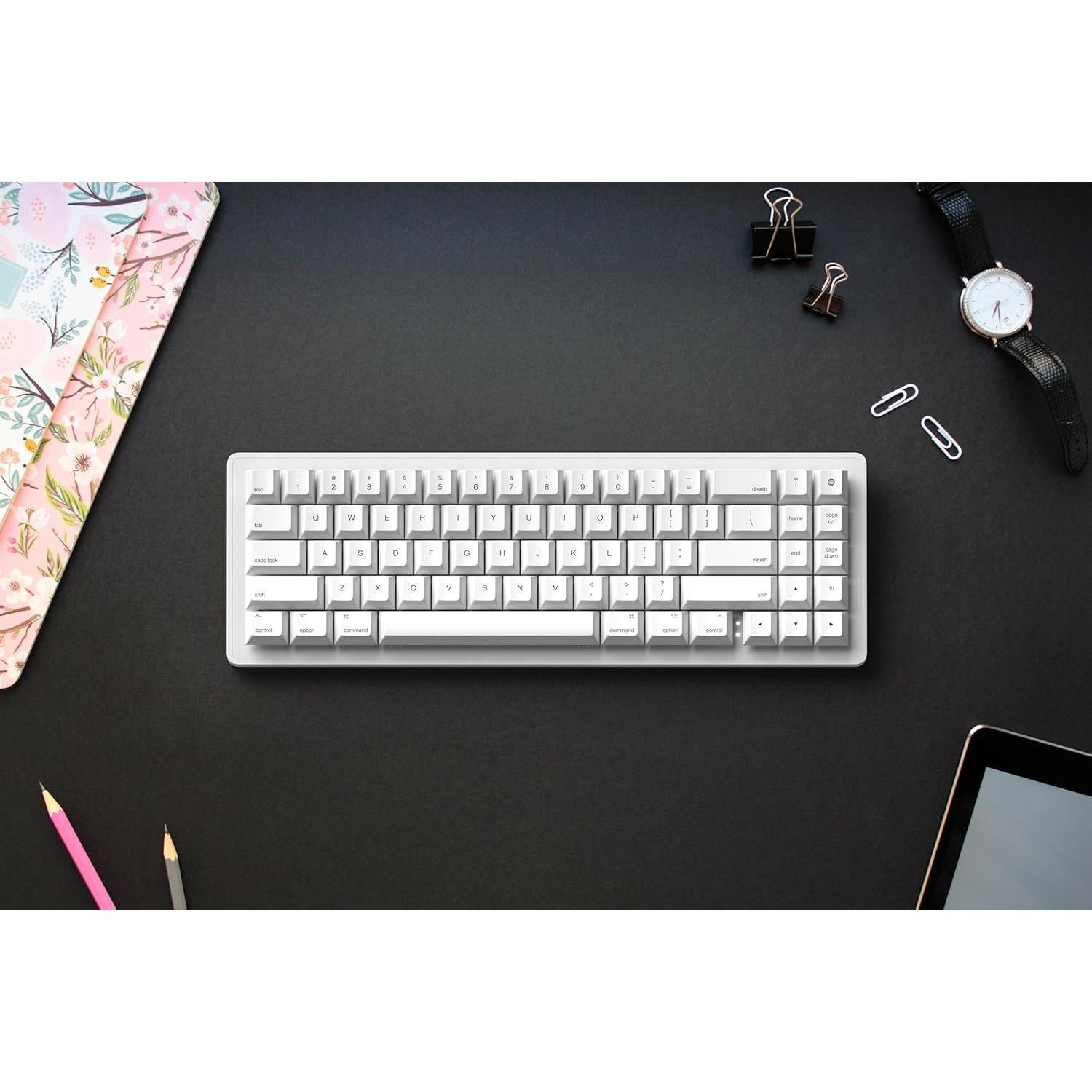 Teclado Mecánico Apos WhiteFox Eclipse Inalámbrico Bluetooth